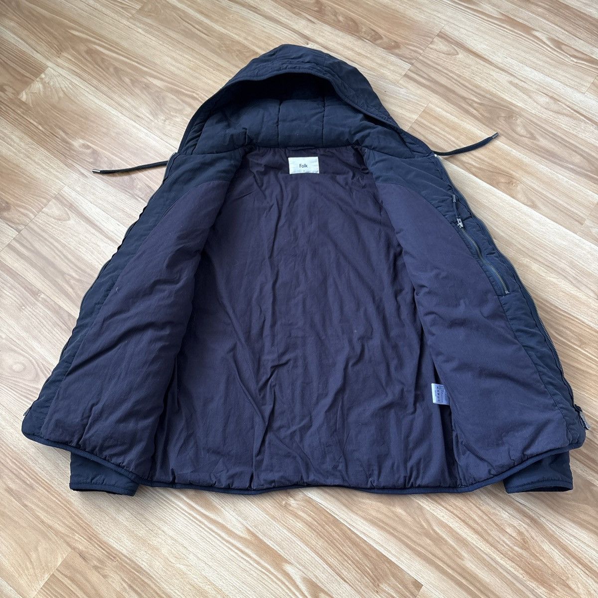 Folk Folk Padded Hooded Jacket Navy Size 2 Size US S / EU 44-46 / 1 - 2 Thumbnail