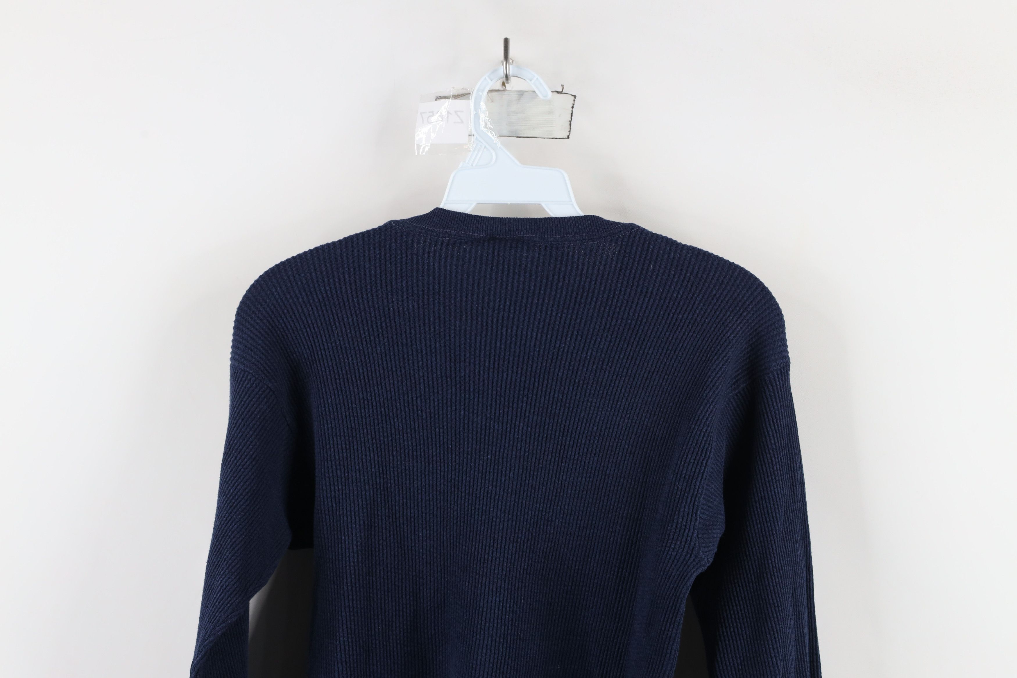 Vintage Vintage 90s Streetwear Knit Long Sleeve T-Shirt Blue USA Size US L / EU 52-54 / 3 - 9 Thumbnail
