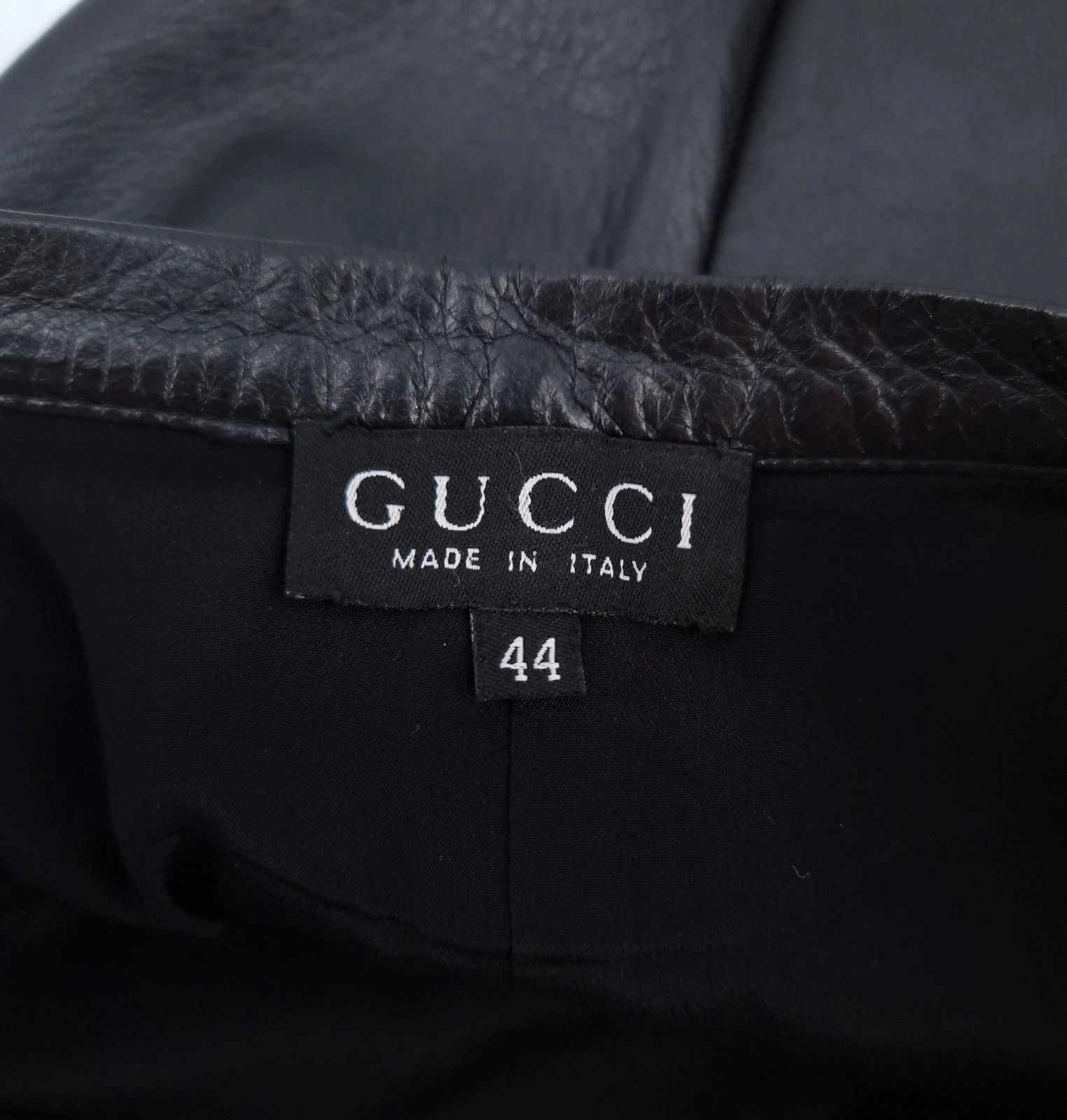 Gucci Gucci by Tom Ford 1997 Leather Mini Skirt Size 30" / US 8 / IT 44 - 2 Thumbnail
