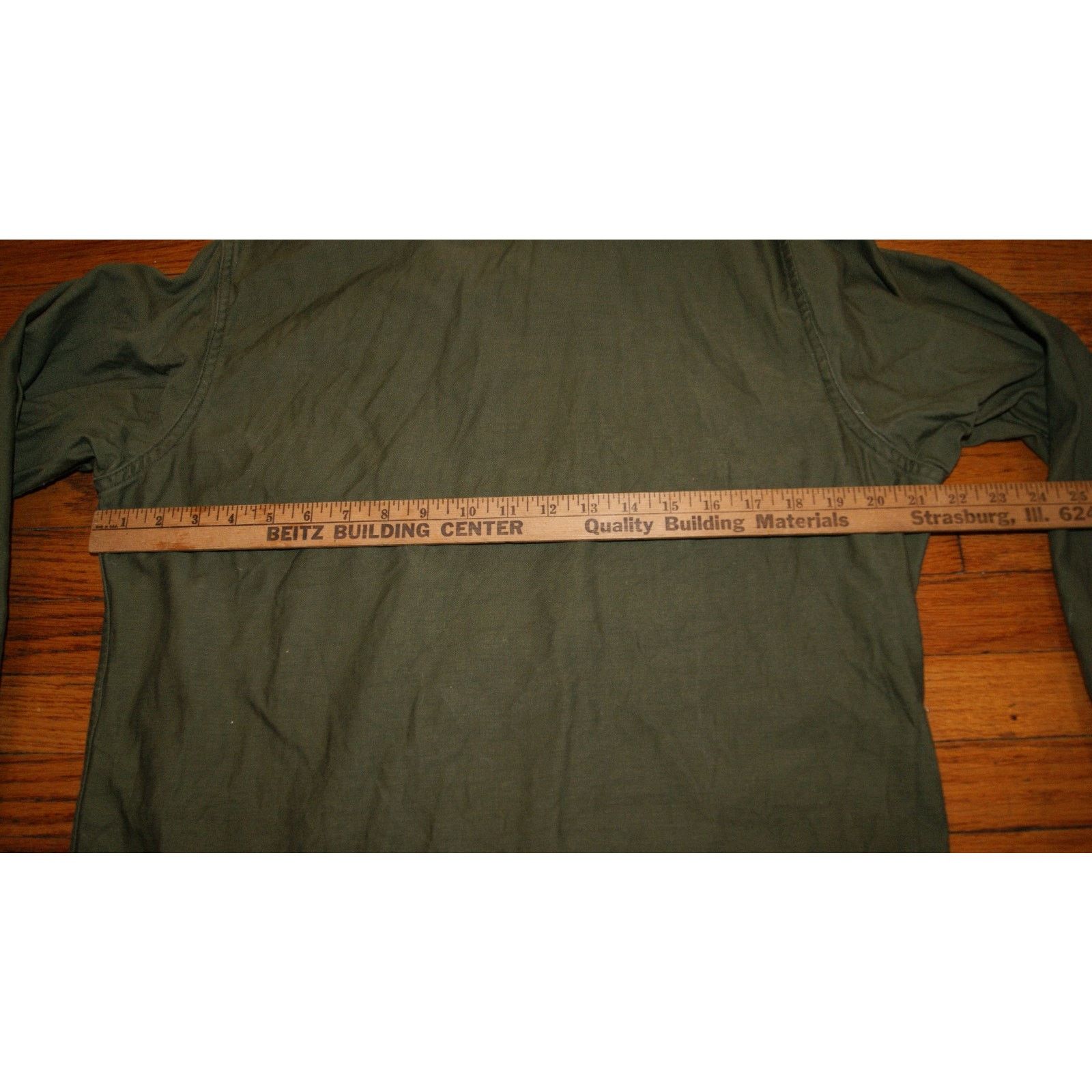 Vintage VTG US Army Olive Green Long Sleeve L Shirt DSA-100-609, OG Size US L / EU 52-54 / 3 - 7 Thumbnail