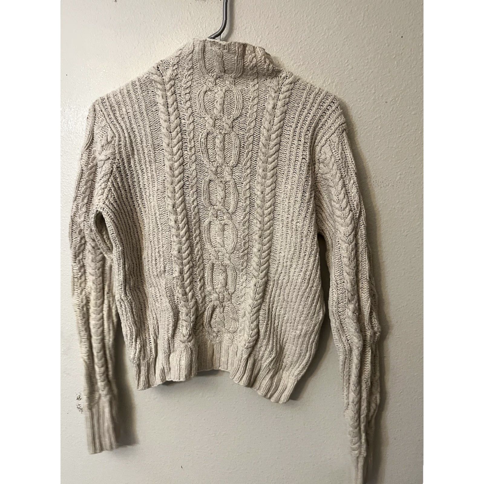 Ralph Lauren VINTAGE LAUREN RALPH LAUREN HAND KNIT CABLE SWEATER Silk Linen Cotton P/M Size M / US 6-8 / IT 42-44 - 3 Thumbnail