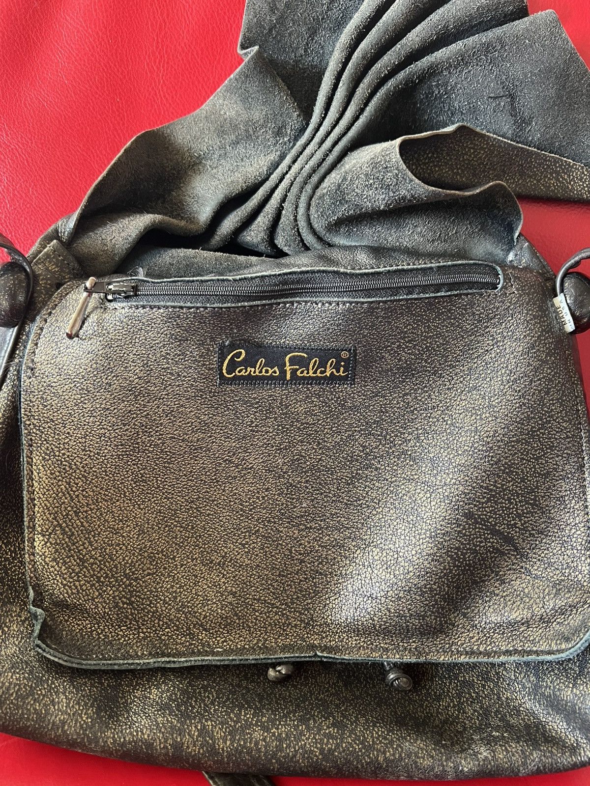 Other Carlos Falchi Vintage Black Leather Butterfly Bag USA made Size ONE SIZE - 14 Thumbnail