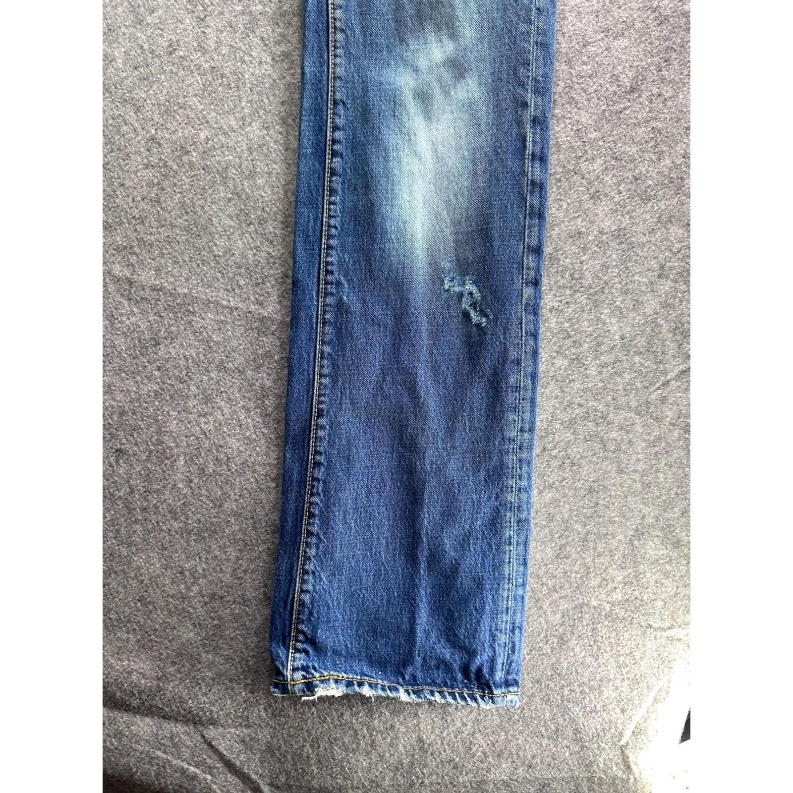 Miss Sixty Miss Sixty Jeans Womens 26 Blue Low Rise Bootcut Distressed Denim Pants Size 26" / US 2 / IT 38 - 2 Thumbnail