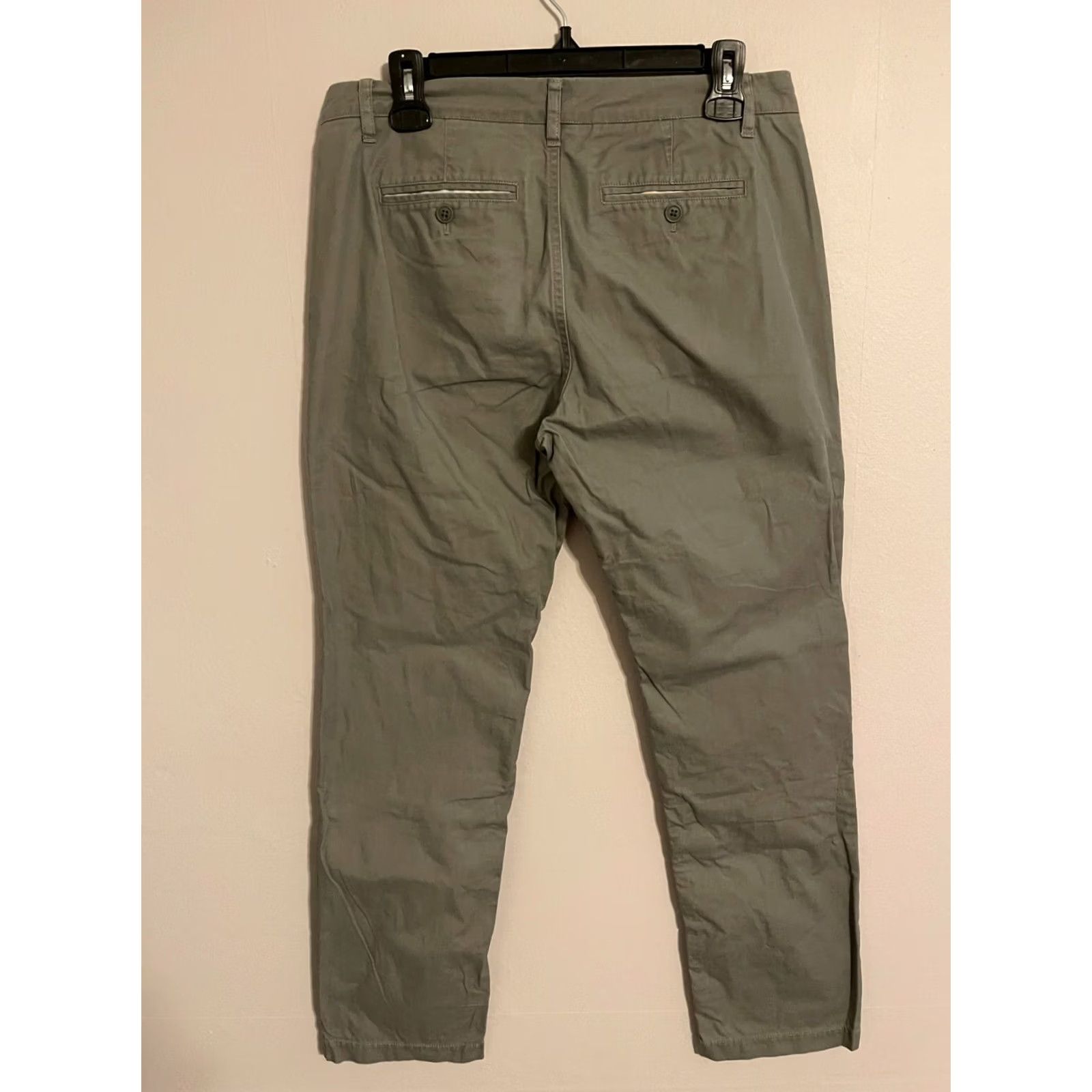 Bonobos Bonobos Straight Fit Flat Front Khaki Casual Chino Pants - Men's 30x30 Light Gray Size US 31 - 2 Thumbnail