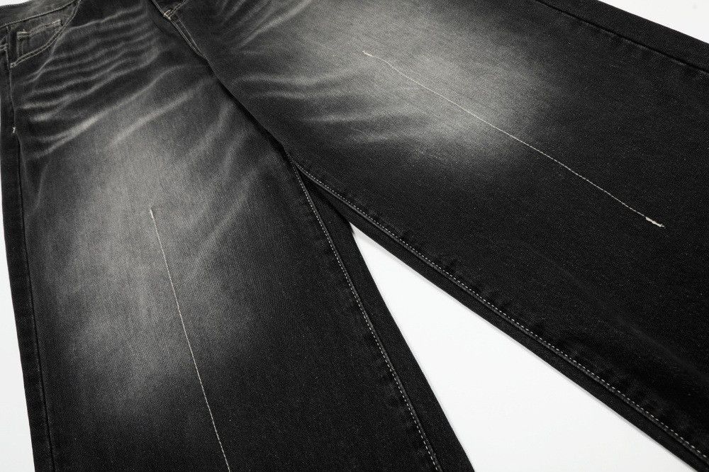 Japanese Brand × Vintage Men's trendy high street loose straight distressed jeans Size US 32 / EU 48 - 5 Thumbnail