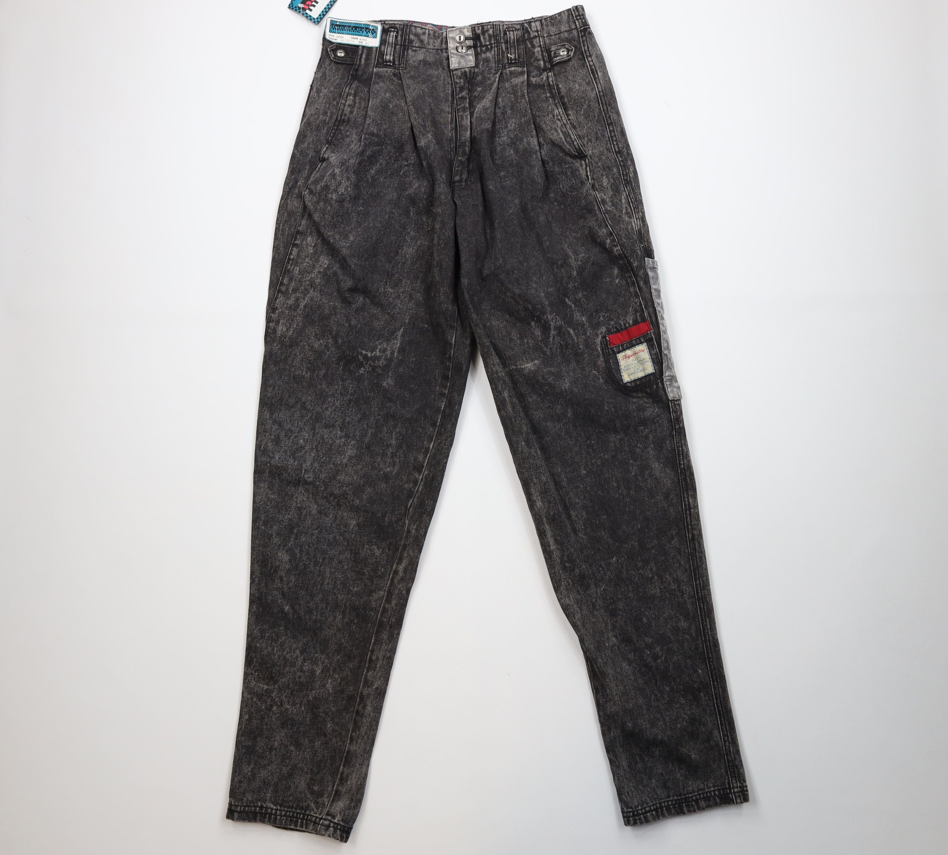 Vintage Deadstock Vintage 80s 90s Streetwear High Waist Acid Jeans Size US 32 / EU 48 - 1 Thumbnail