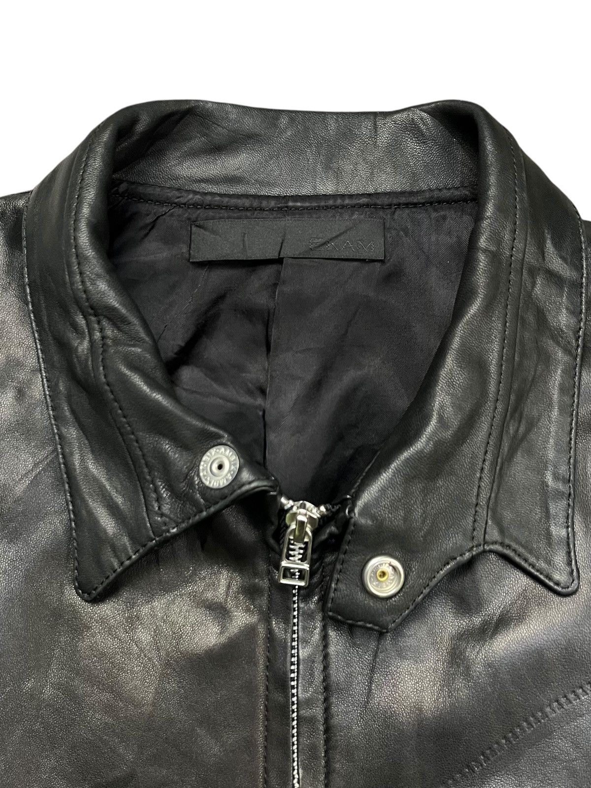 EKAM - Extra Long Sleeve Leather Jacket