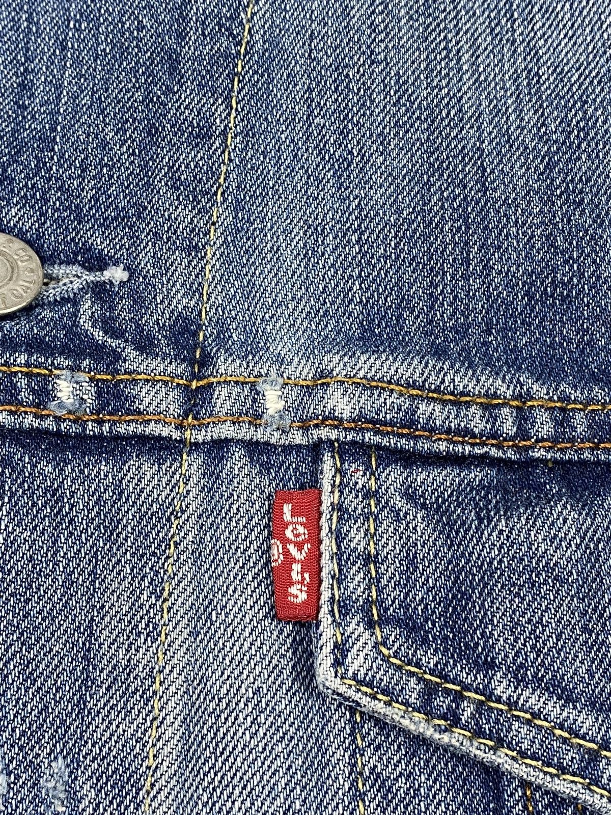 Levi's 🔥LASTDROP🔥 Levis Distressed Style Denim Jeans Trucker Jacket Size US L / EU 52-54 / 3 - 6 Thumbnail