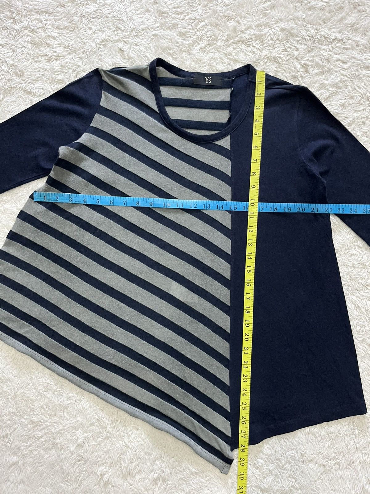 Yohji Yamamoto y's by yohyi yamamoto reconstruct asymmetrical top Size M / US 6-8 / IT 42-44 - 8 Thumbnail
