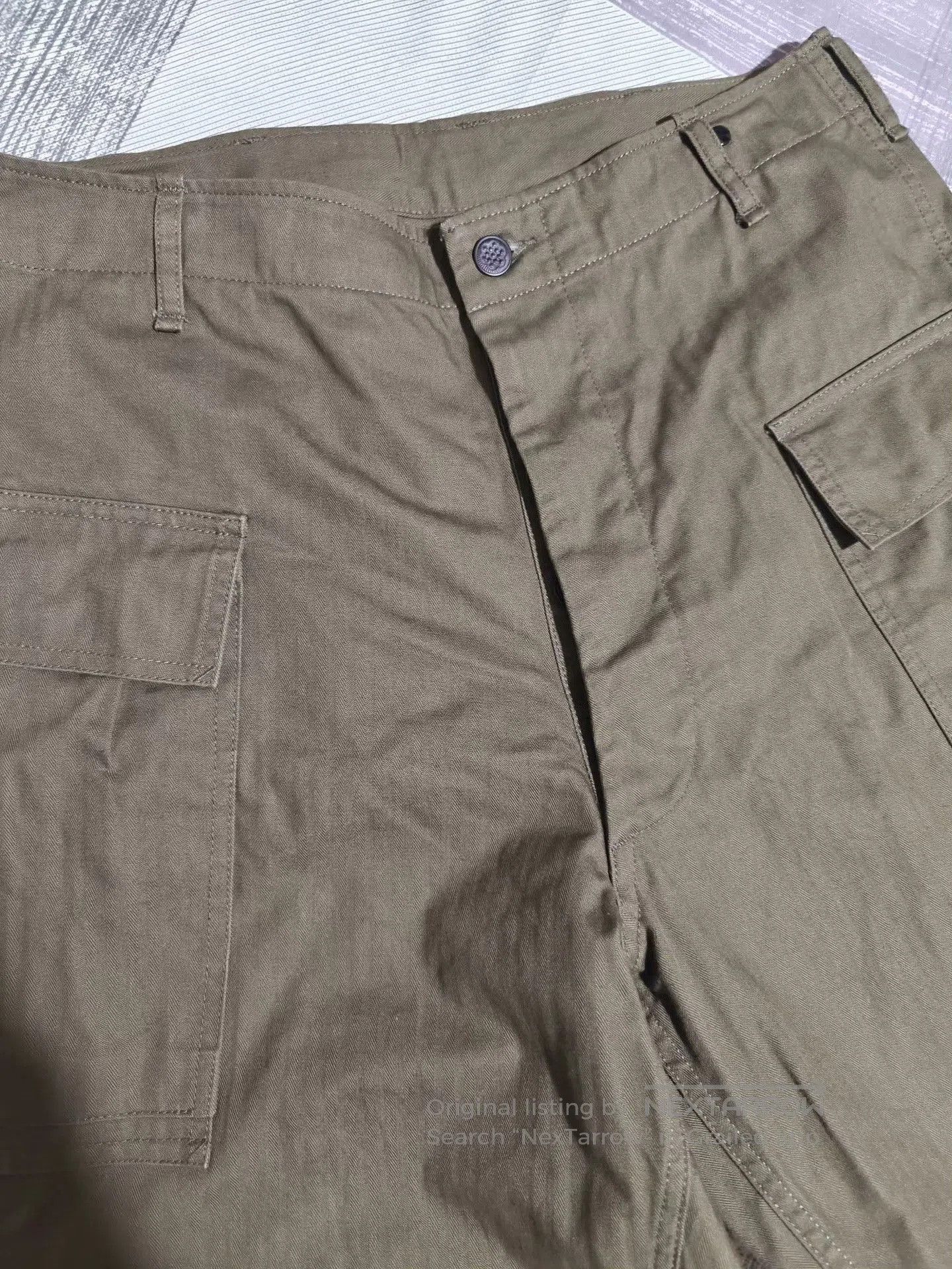 Vintage WWII Army Herringbone P43 Pants. Size US 32 / EU 48 - 5 Thumbnail