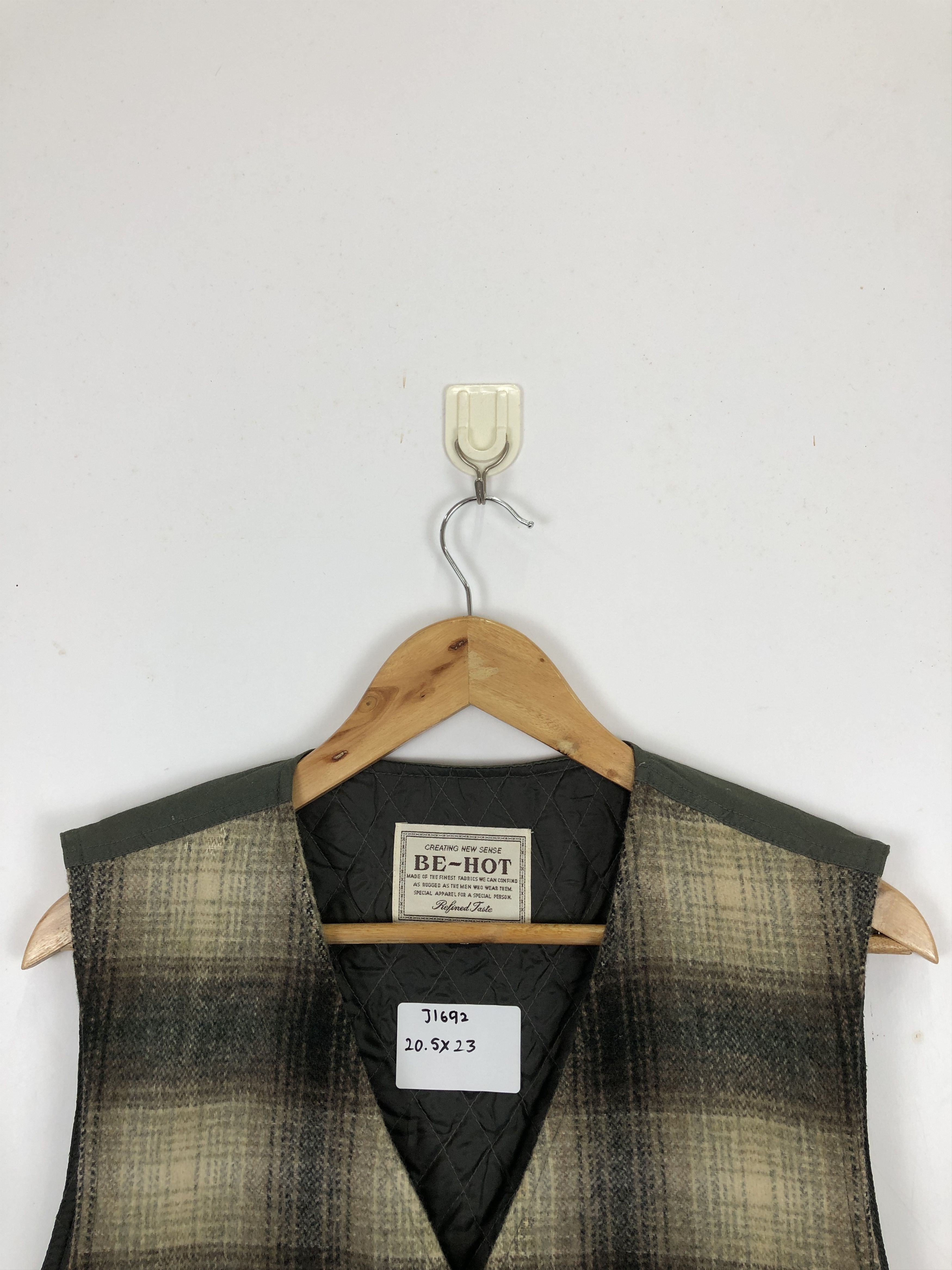 Japanese Brand Vintage Japanese Brand Shadow Plaid Button Up Vest J1692 Size US L / EU 52-54 / 3 - 2 Thumbnail