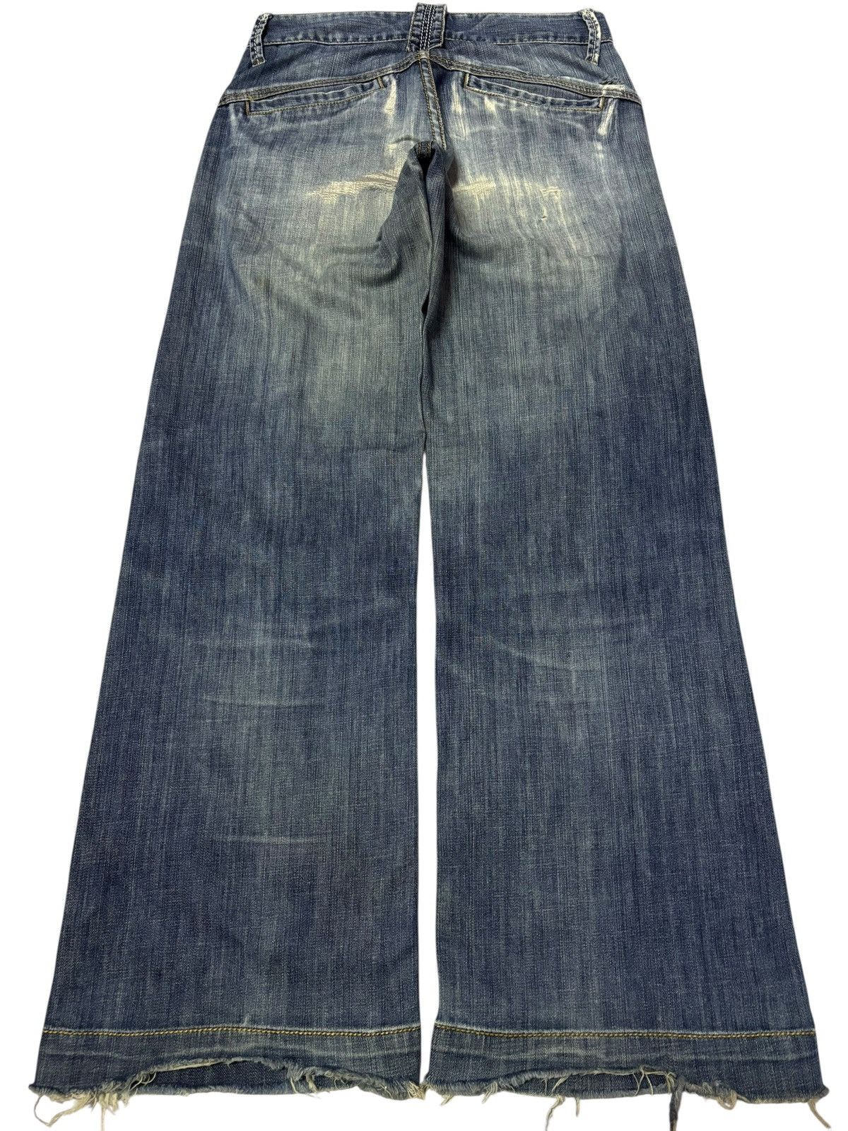 Japanese Brand Vtg CGM Japan Grunge Bootcut Distressed Jeans Size US 28 / EU 44 - 2 Thumbnail
