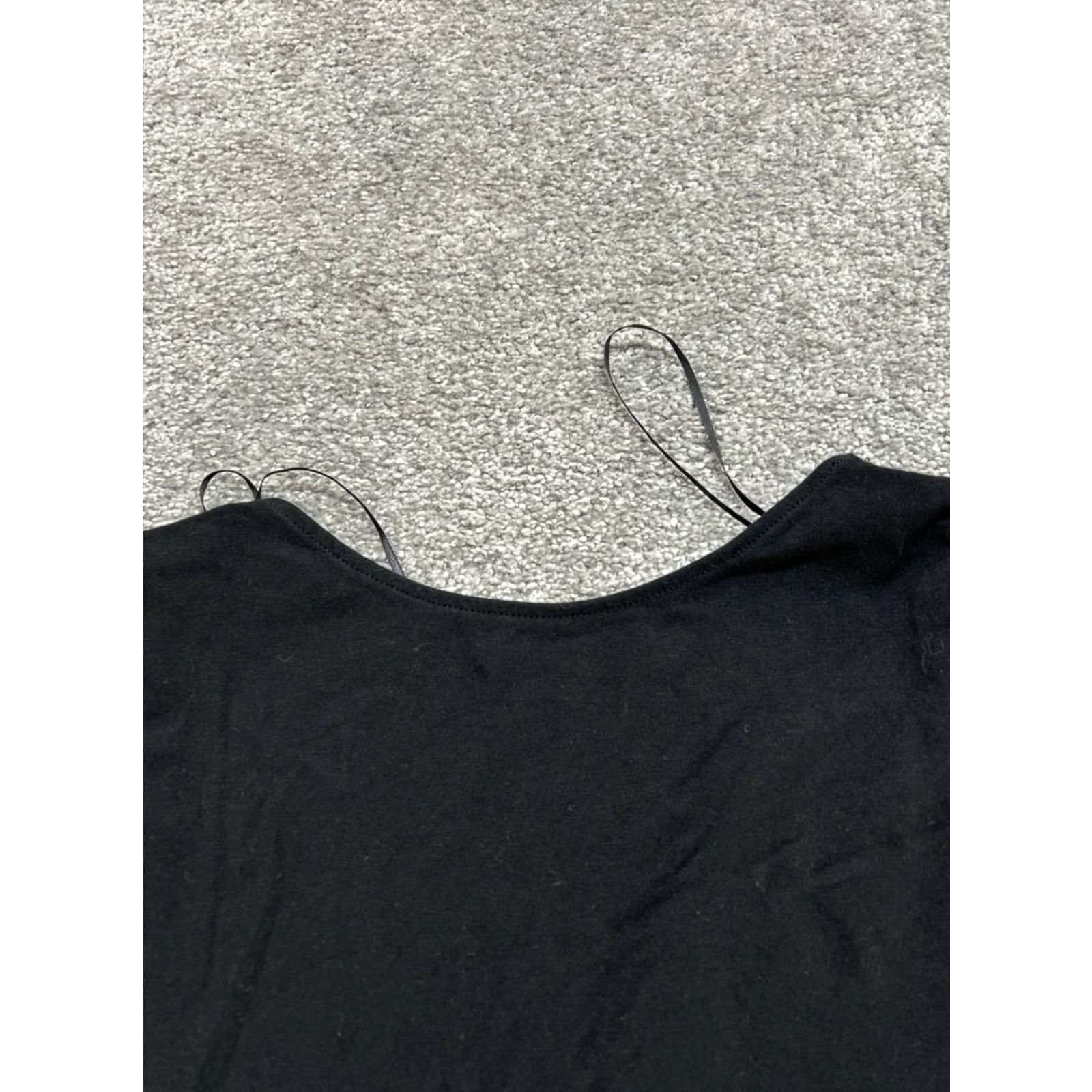 Madewell Madewell T-Shirt Womens Large Black Cotton Elastane Slim Low Back Sleeveless Crew Neck Casual Flatting New Size L / US 10 / IT 46 - 3 Thumbnail