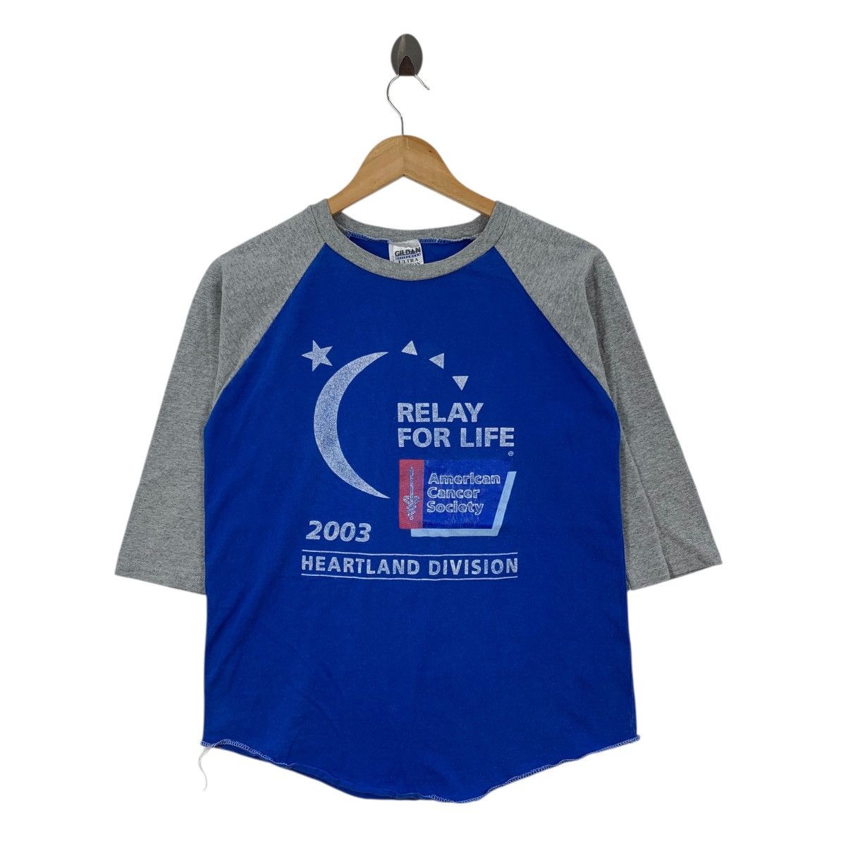Vintage AMERICAN CANCER SOCIETY 2003 Heartland DivisionRaglan Tshirt Size US XL / EU 56 / 4 - 1 Thumbnail
