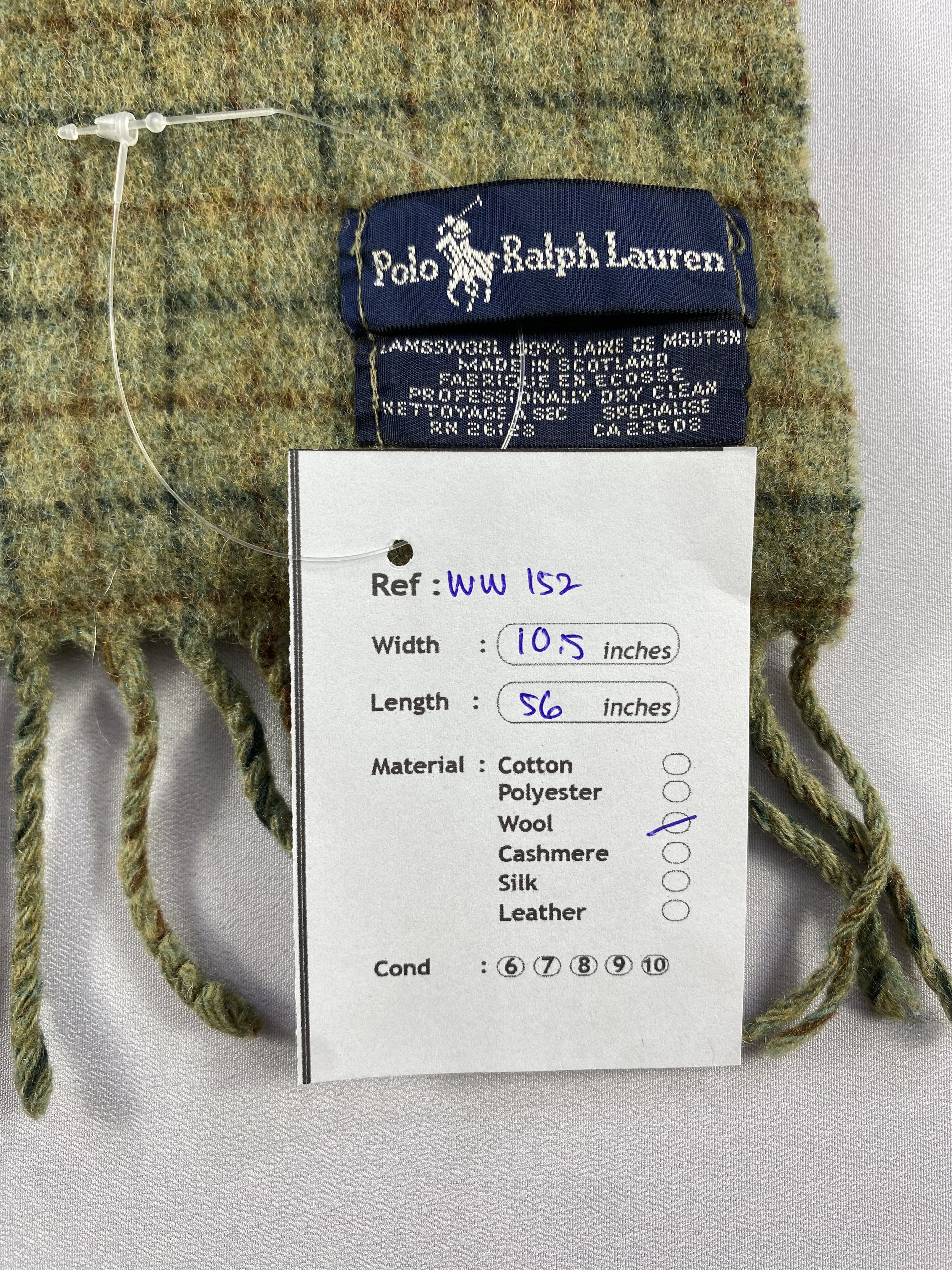 Polo Ralph Lauren × Vintage Polo Ralph Lauren Scarf / Muffler / Neckwear - WW152 Size ONE SIZE - 6 Thumbnail