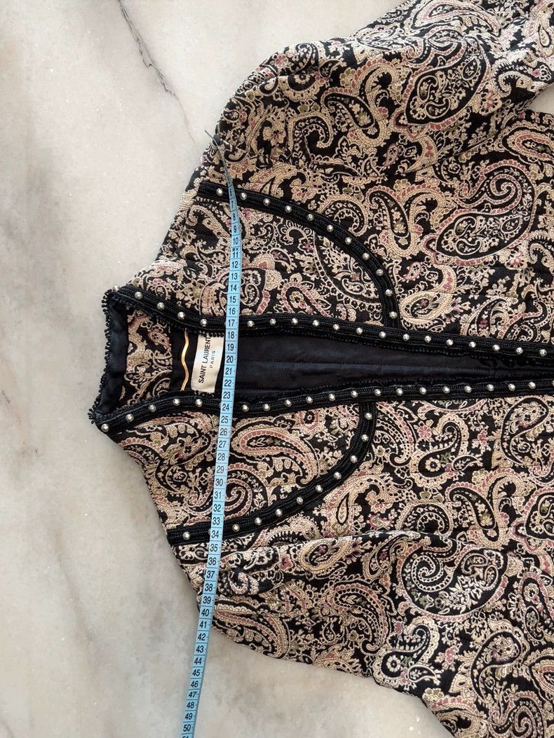 Saint Laurent Paris Saint Laurent Paris Saint Laurent Short Coat with Paisley Size US M / EU 48-50 / 2 - 4 Thumbnail