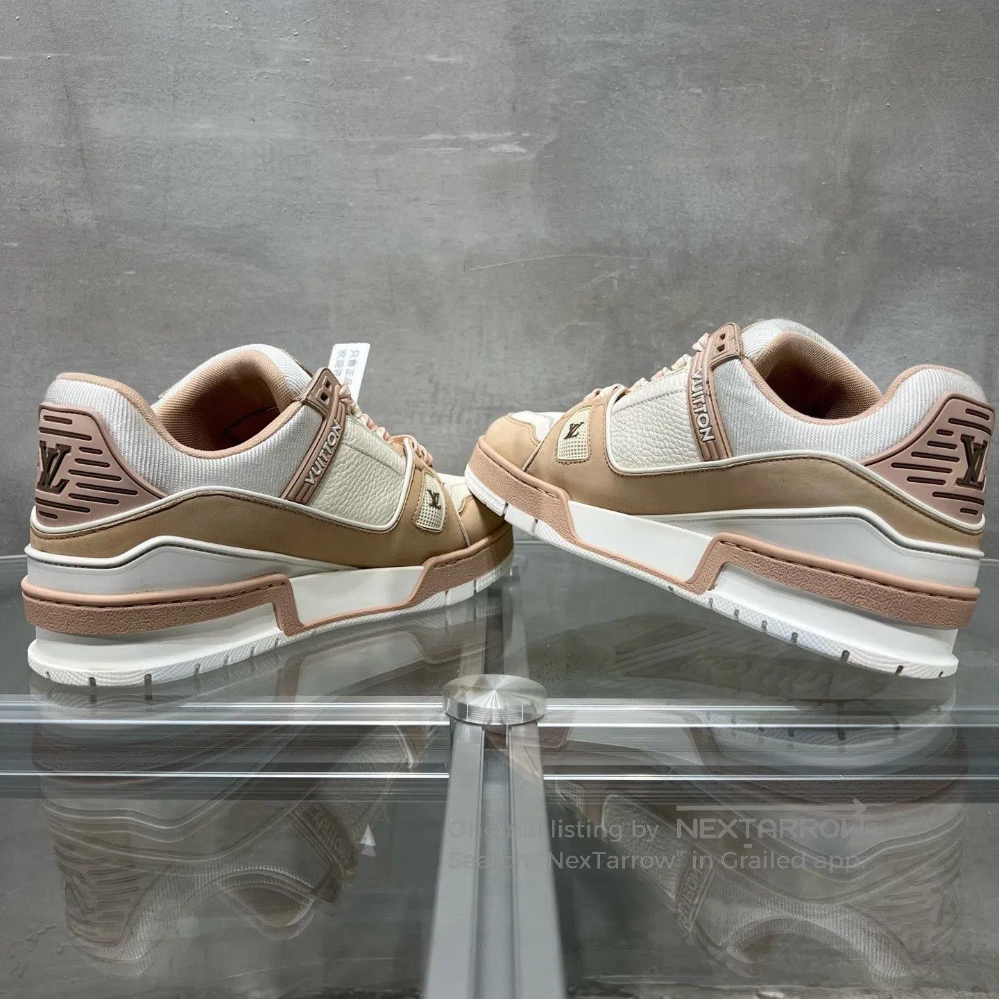 Louis Vuitton Louis Vuitton trainer white pink shoes Size US 8 / IT 38 - 5 Thumbnail