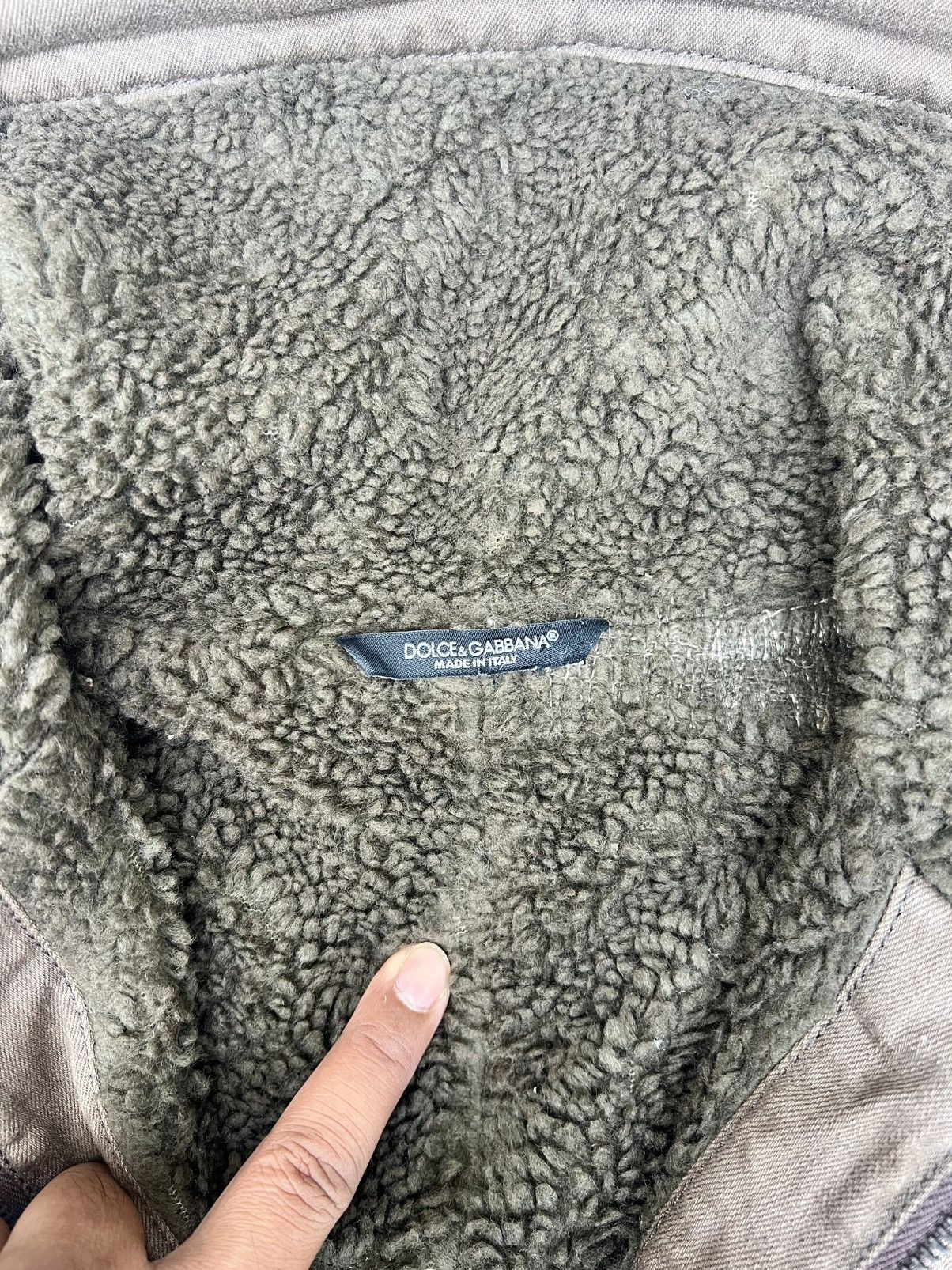 Dolce & Gabbana VINTAGE THRASHED D&G WOOL DENIM JACKET Size US S / EU 44-46 / 1 - 18 Thumbnail