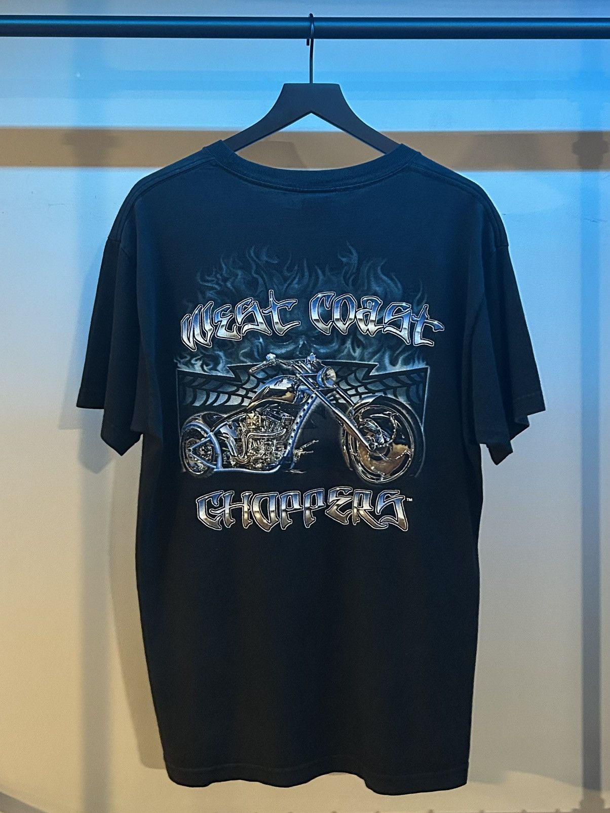 West Coast Choppers West Coast Chopper Rare Faded Chrome T-Shirt Size US L / EU 52-54 / 3 - 2 Thumbnail