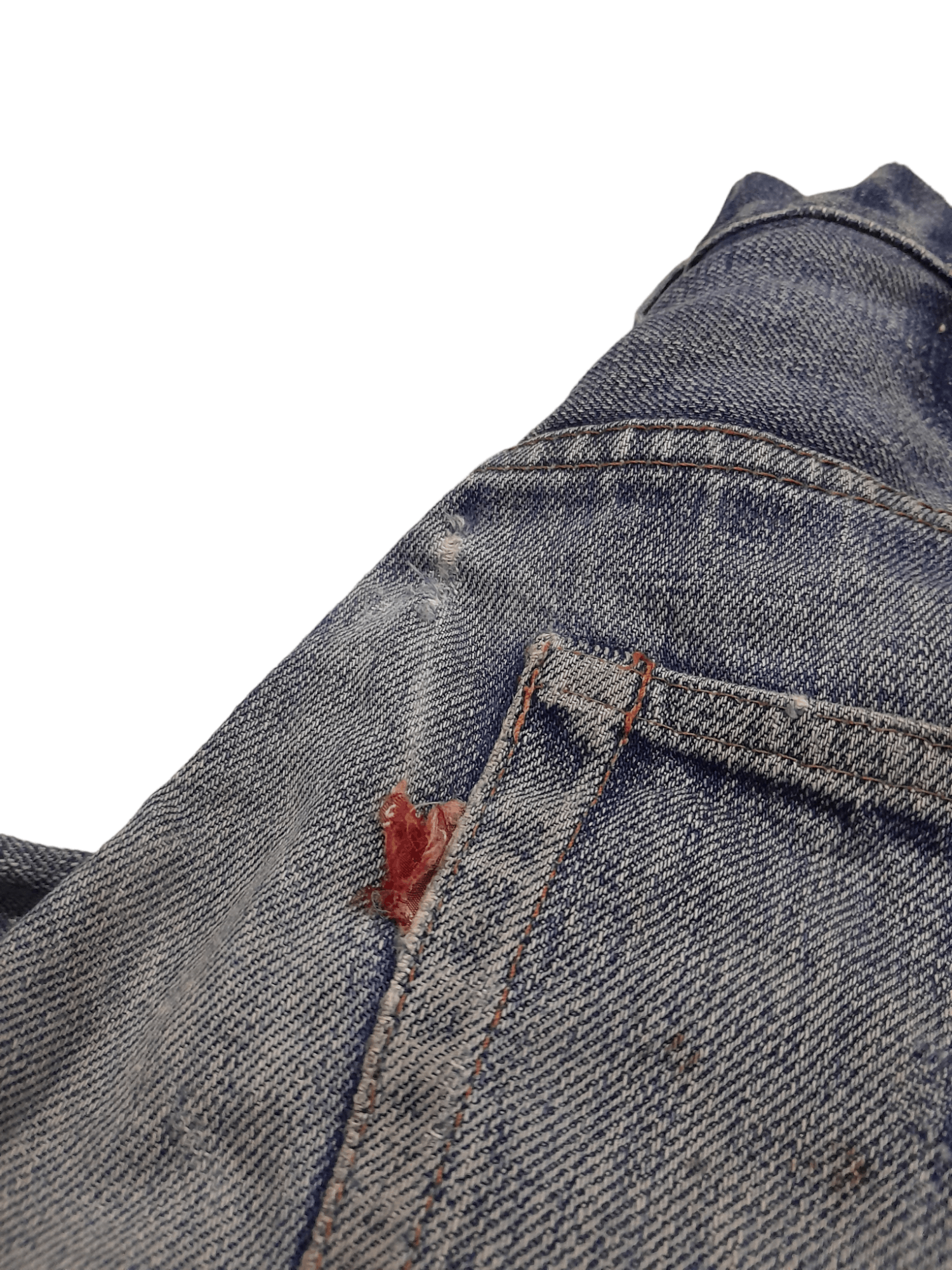Levi's 60s Levis 502 Selvedge Big E Button #5 Denim (F247) W32 Size US 32 / EU 48 - 3 Thumbnail