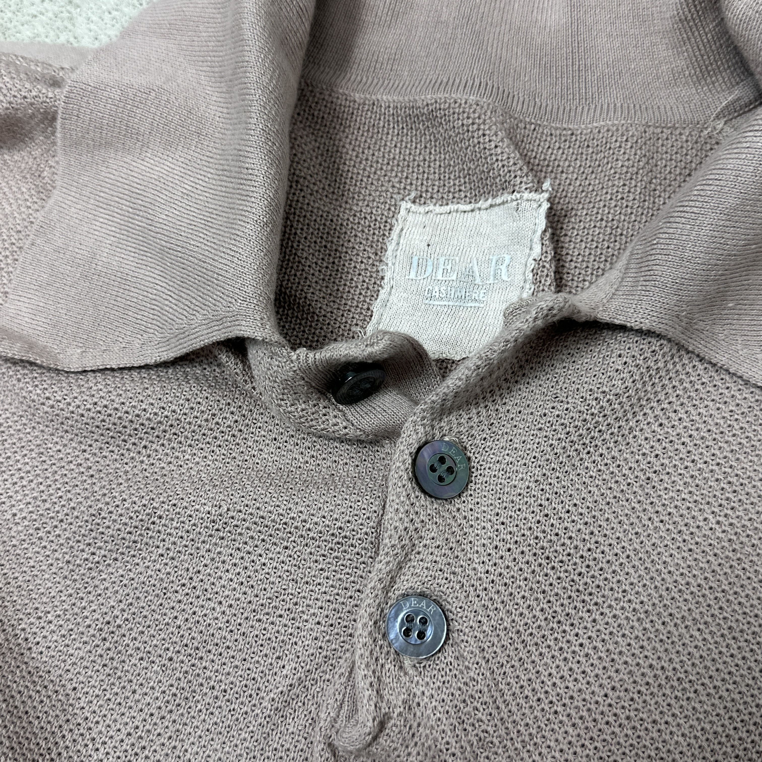 Vintage Vintage Cashmere Dear Cashmere Polo Sweater T-shirt Y2K Size US L / EU 52-54 / 3 - 3 Thumbnail