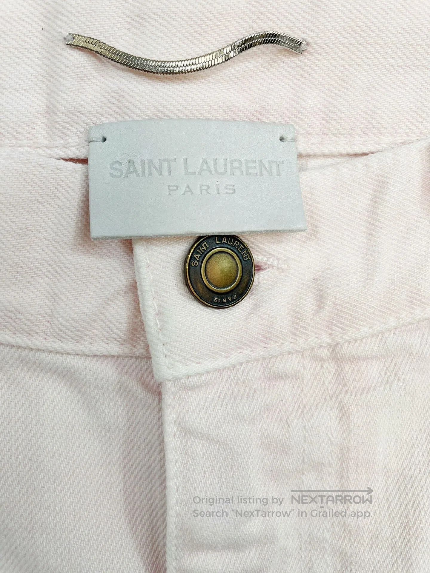 Saint Laurent Paris Saint Laurent SLP D02 Pink Denim Jeans. Size US 30 / EU 46 - 5 Thumbnail