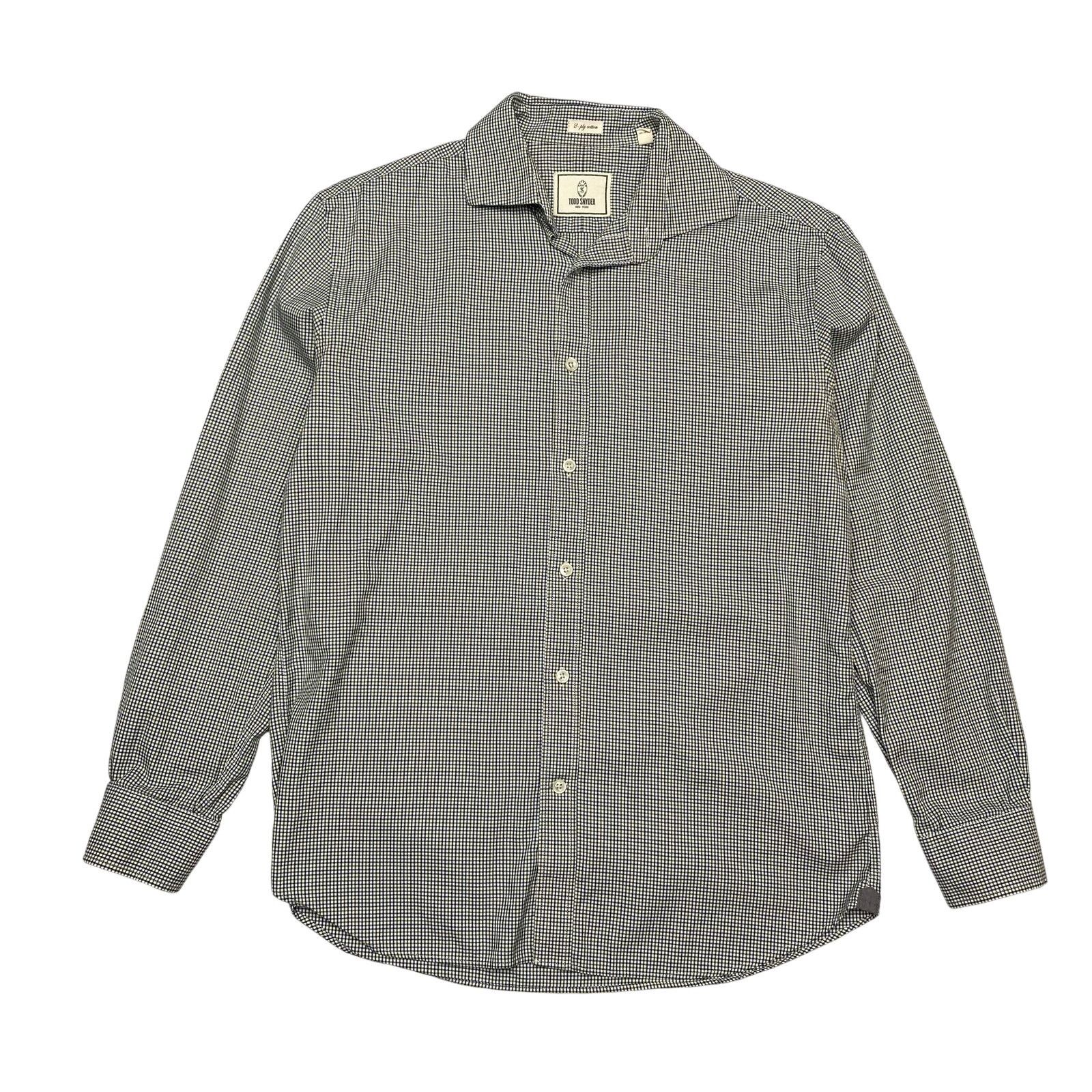 Todd Snyder Todd Snyder Gingham Check Button Up Shirt Men's 15.5 32/33 Size US M / EU 48-50 / 2 - 1 Thumbnail