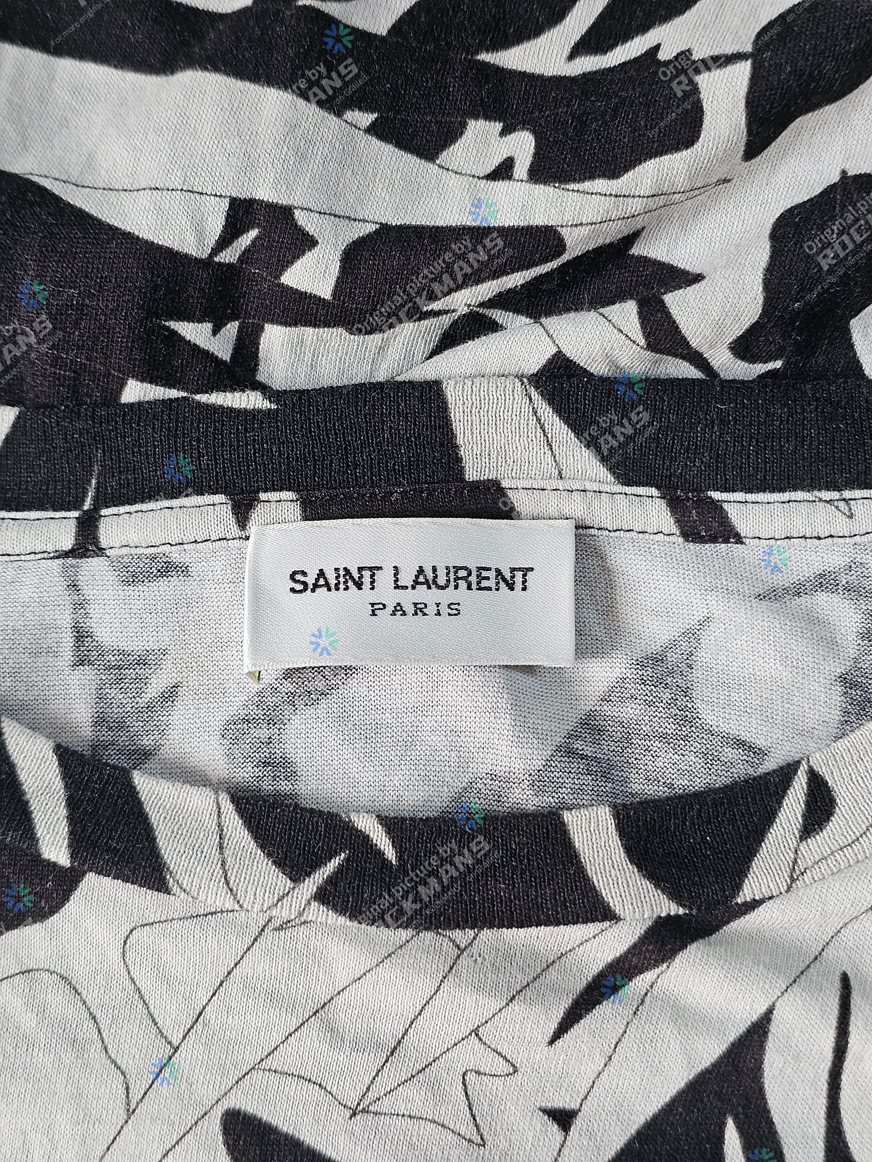 Saint Laurent Paris Saint Laurent SS20 Jungle Flower Print OS T-Shirt - Size XS Size US XS / EU 42 / 0 - 4 Thumbnail