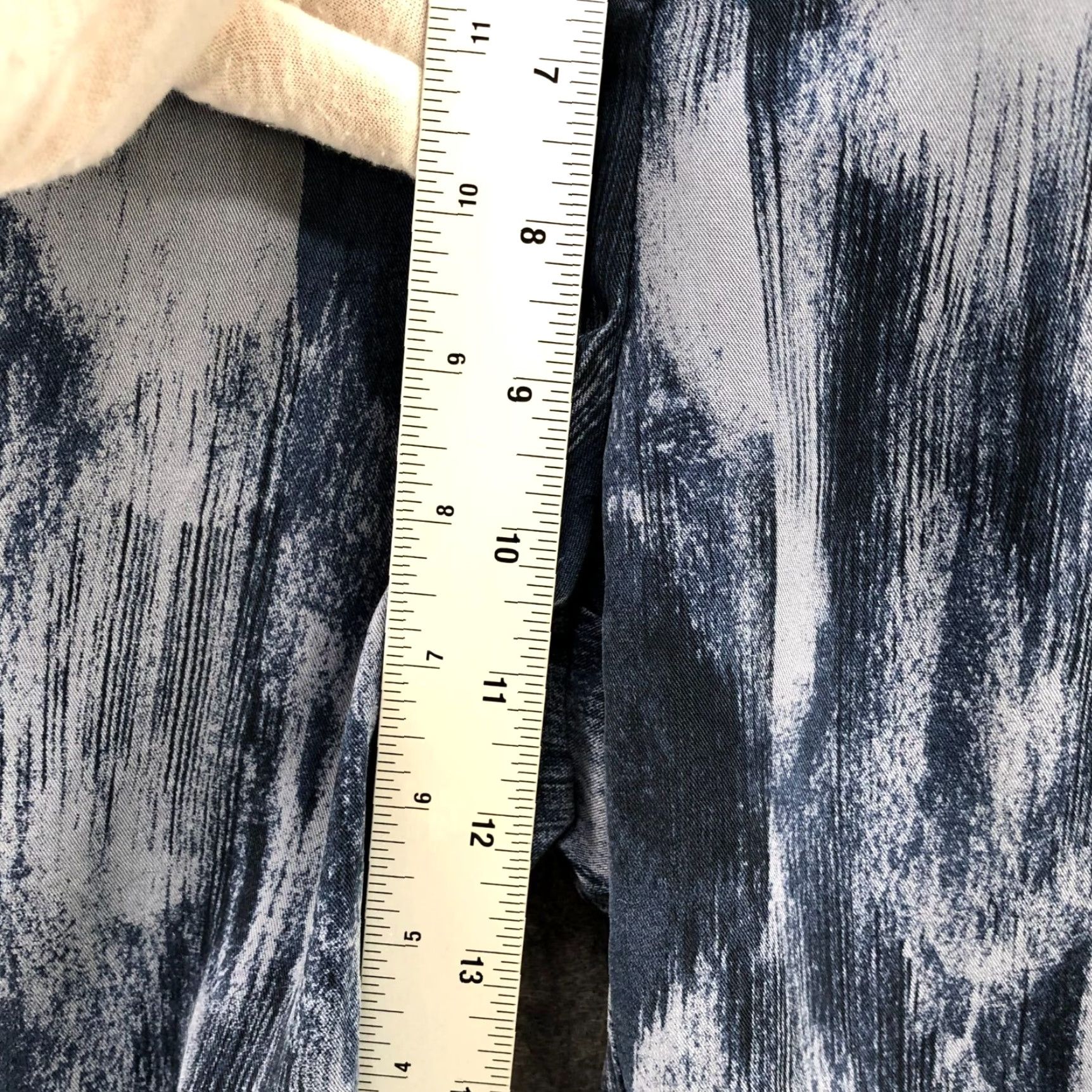 Gap GAP Blue Tie Dye Pull On Pants Womens S Lyocell High Rise Ankle Bohemian Size 28" / US 6 / IT 42 - 7 Thumbnail