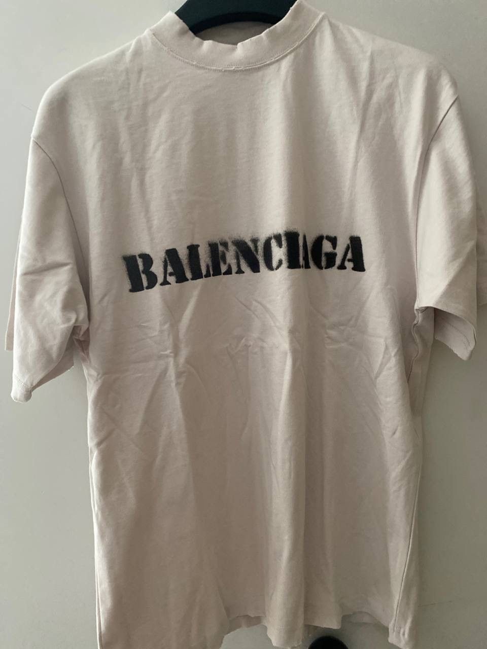 Balenciaga Balenciaga SS24 White Inkjet Blurred Logo Tee Size US L / EU 52-54 / 3 - 2 Thumbnail