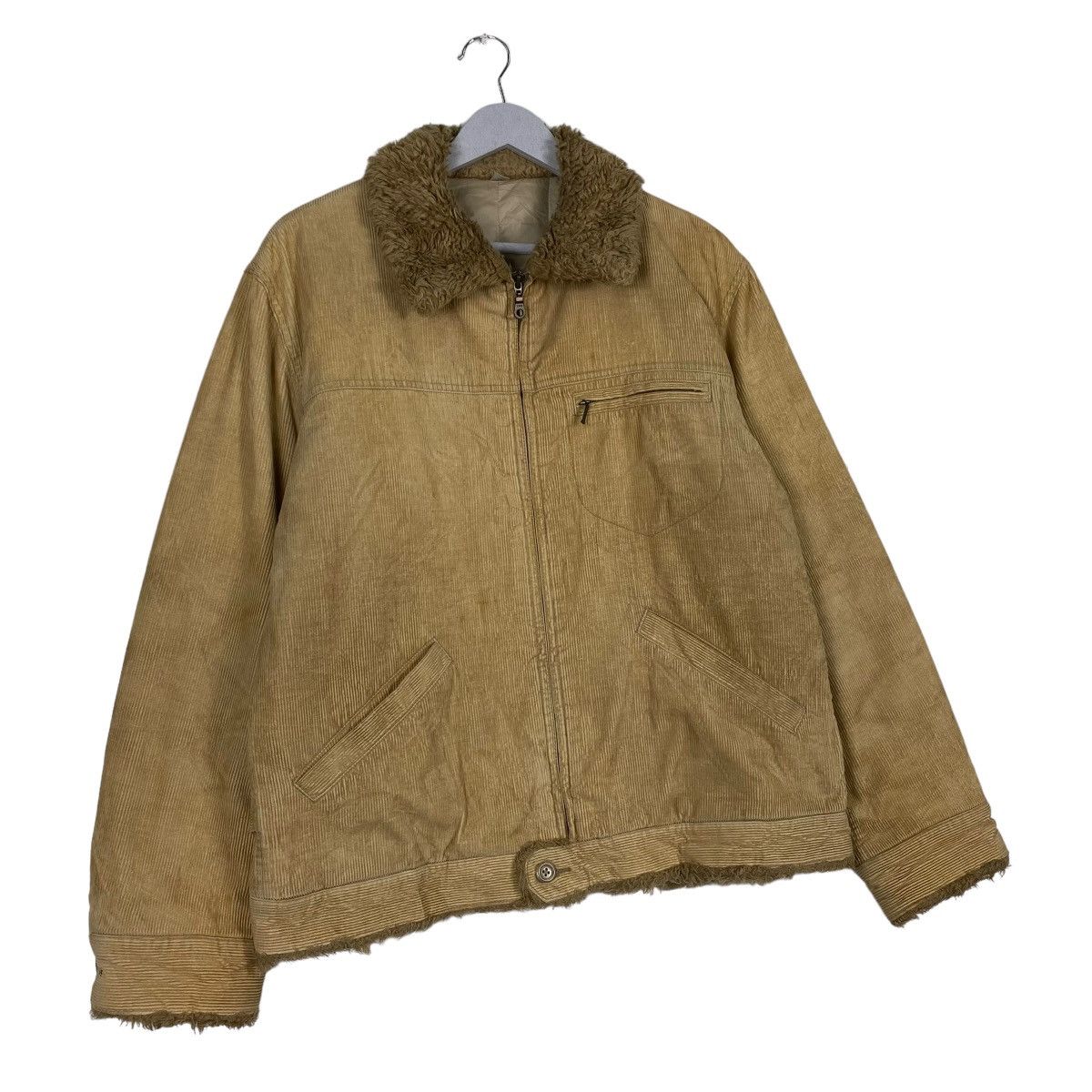 Japanese Brand Uniqlo Corduroy Fur Collar Jacket Size US M / EU 48-50 / 2 - 3 Thumbnail