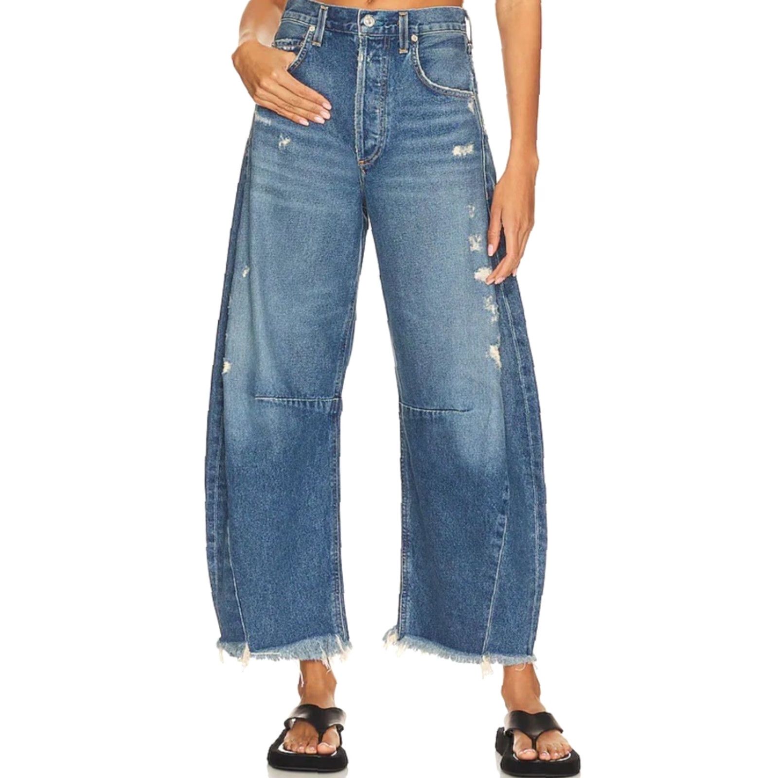 Citizens Of Humanity Citizens of Humanity Jeans Horseshoe Barrel Leg First Class Women's Sz 30x27 Size 27" / US 4 / IT 40 - 2 Thumbnail