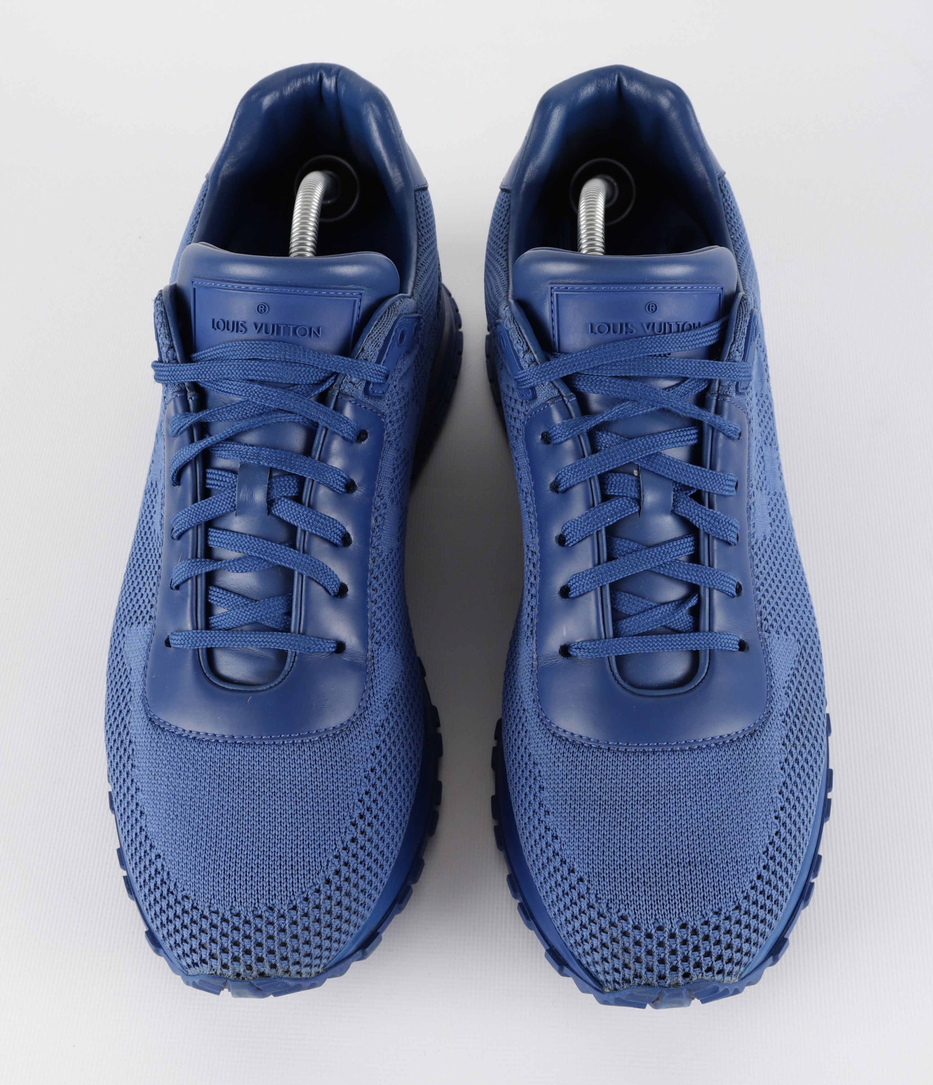 Louis Vuitton Louis Vuitton Run Away Damier Blue Mesh Sneakers Size US 10 / EU 43 - 3 Thumbnail