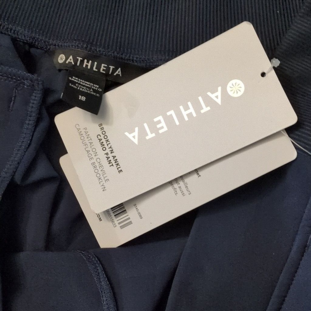 Athleta Athleta Blue Brooklyn Ankle Camo Pants Size 18 Size 40" / US 18 - 8 Thumbnail