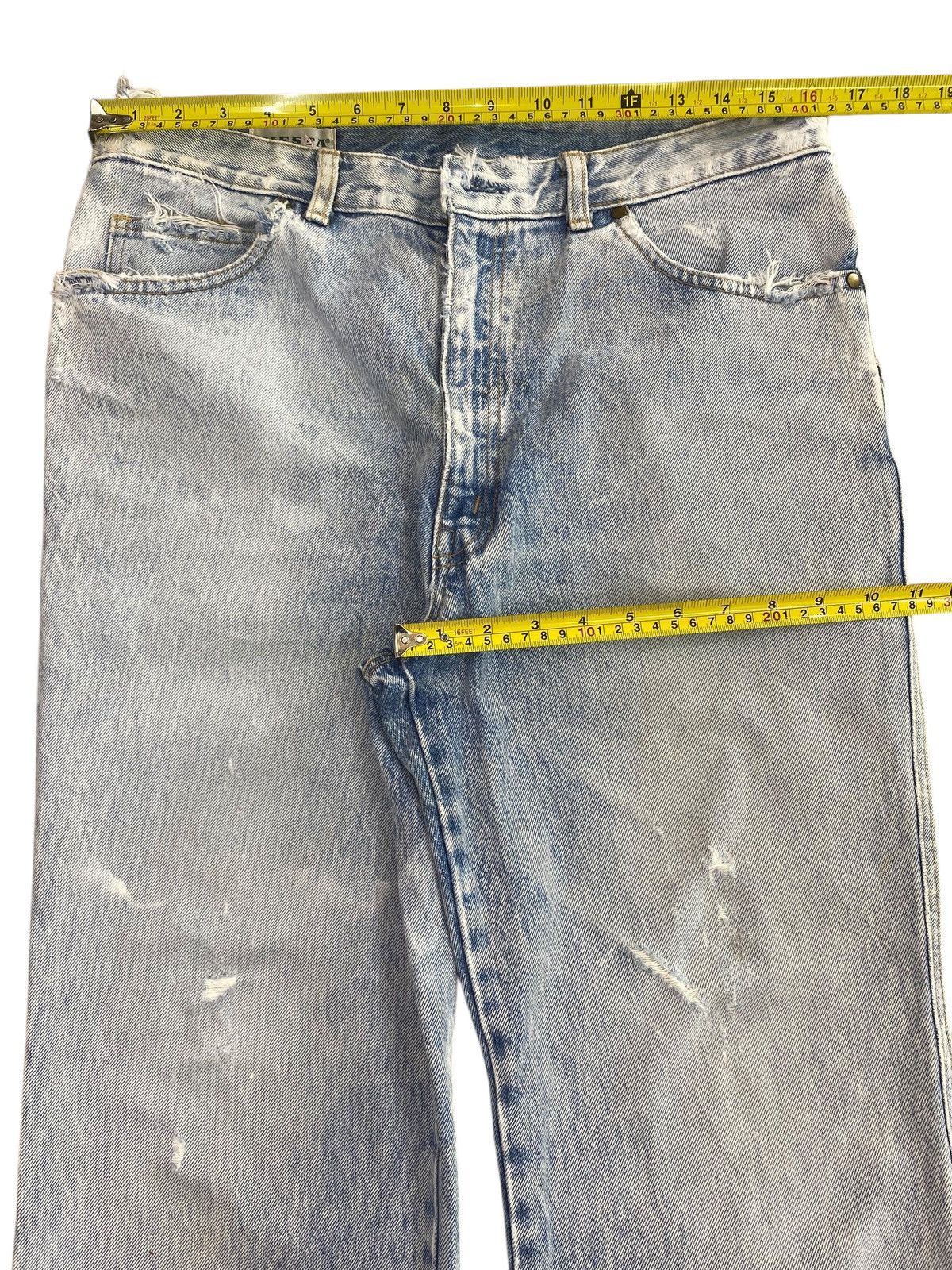 Other Japanese Brand Acid Blue Wash Style Loose Jeans Size US 32 / EU 48 - 5 Thumbnail