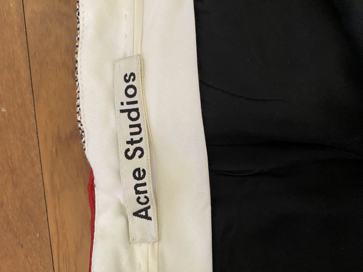 Acne Studios Pantalon Acne Studio beige et rouge Size 26" / US 2 / IT 38 - 6 Thumbnail