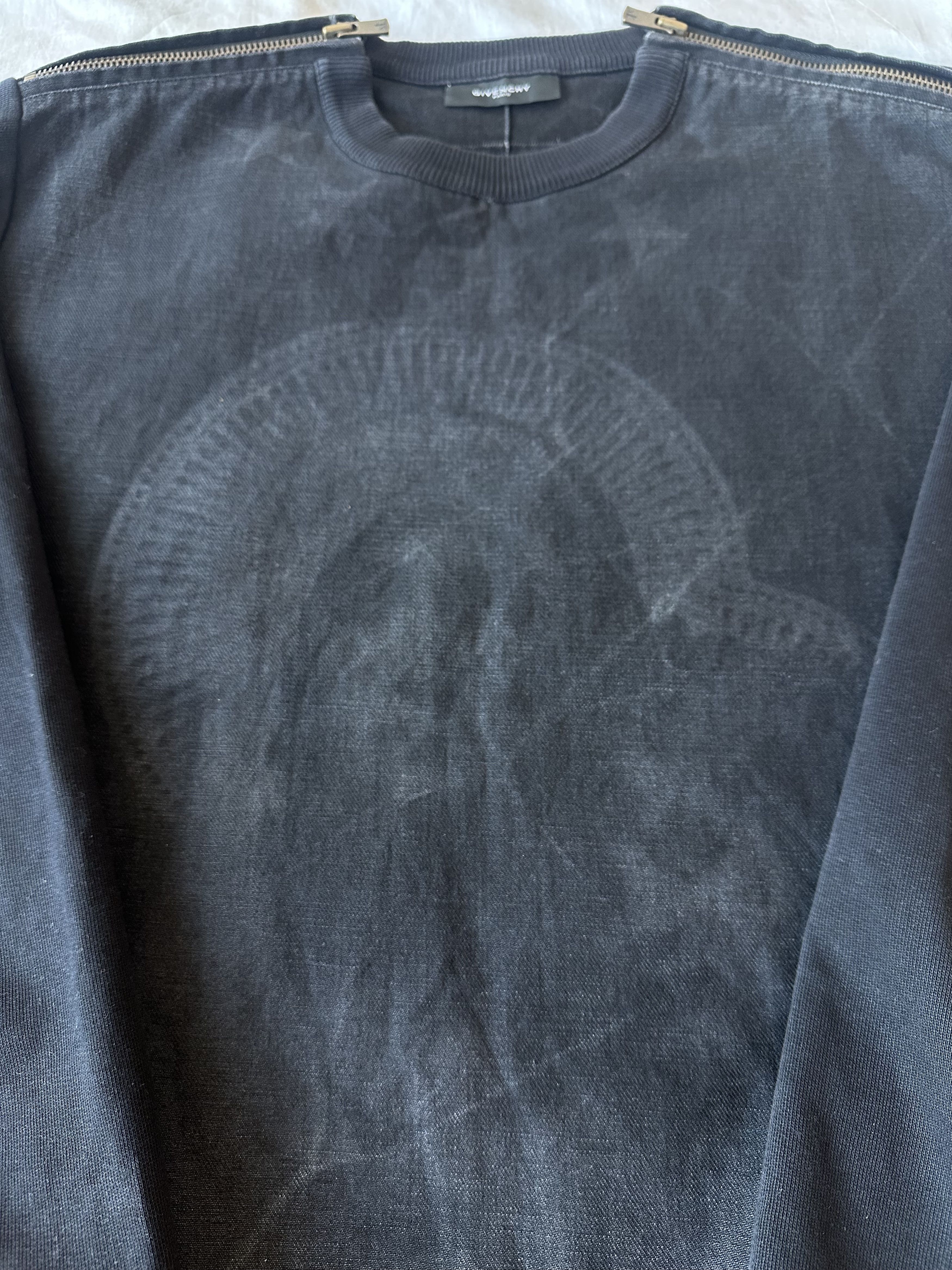 Givenchy FW2013 Givenchy Madonna Denim Double Zip Jersey Crewneck Size US L / EU 52-54 / 3 - 5 Thumbnail