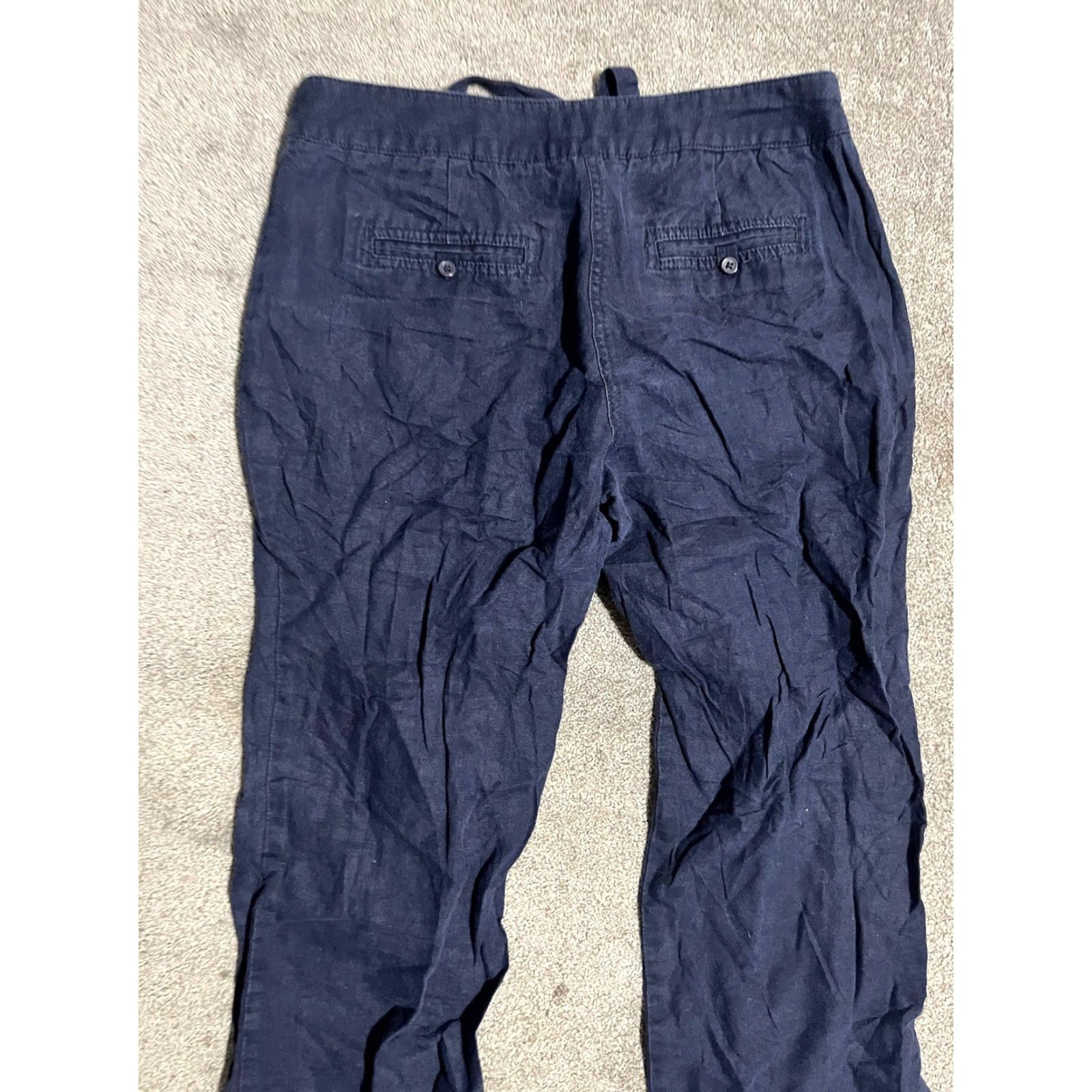 J.Crew J. Crew City Fit Pants Straight Leg Womens Linen Cotton Capsule Career 6 Blue City Dress Pants Regular Womens Modern Workwear 6 Blue Size 28" / US 6 / IT 42 - 4 Thumbnail
