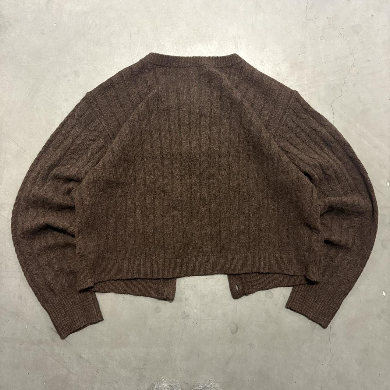 Vintage Crazy Vintage Y2K Brown Essential Cardigan Sweater! Size US M / EU 48-50 / 2 - 2 Thumbnail