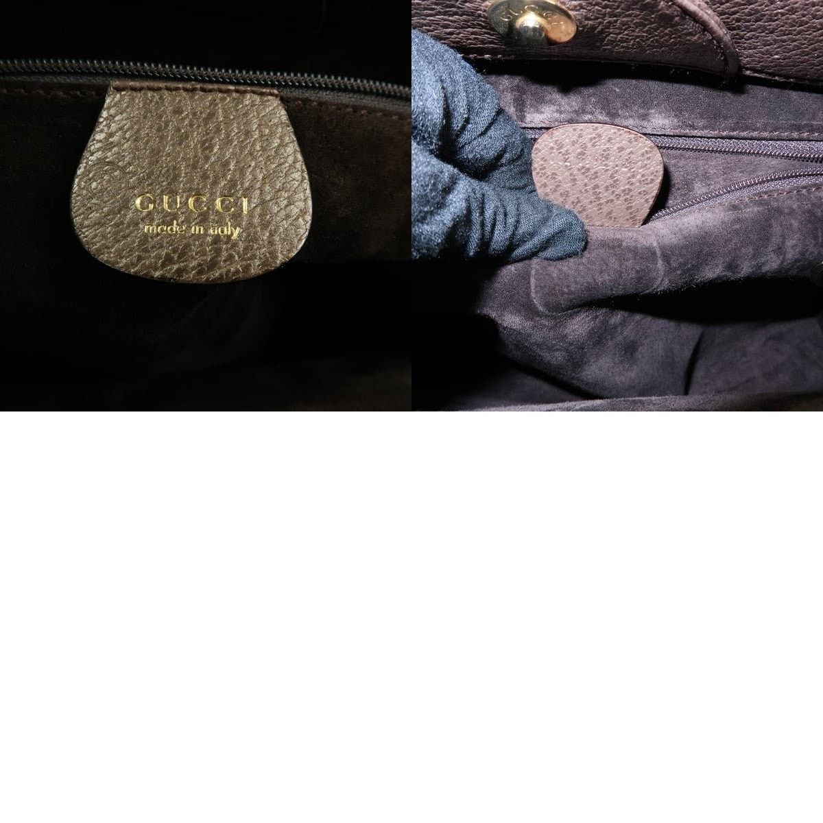 Gucci Gucci Bamboo Calfskin Top Handle Bag Brown Size ONE SIZE - 8 Thumbnail