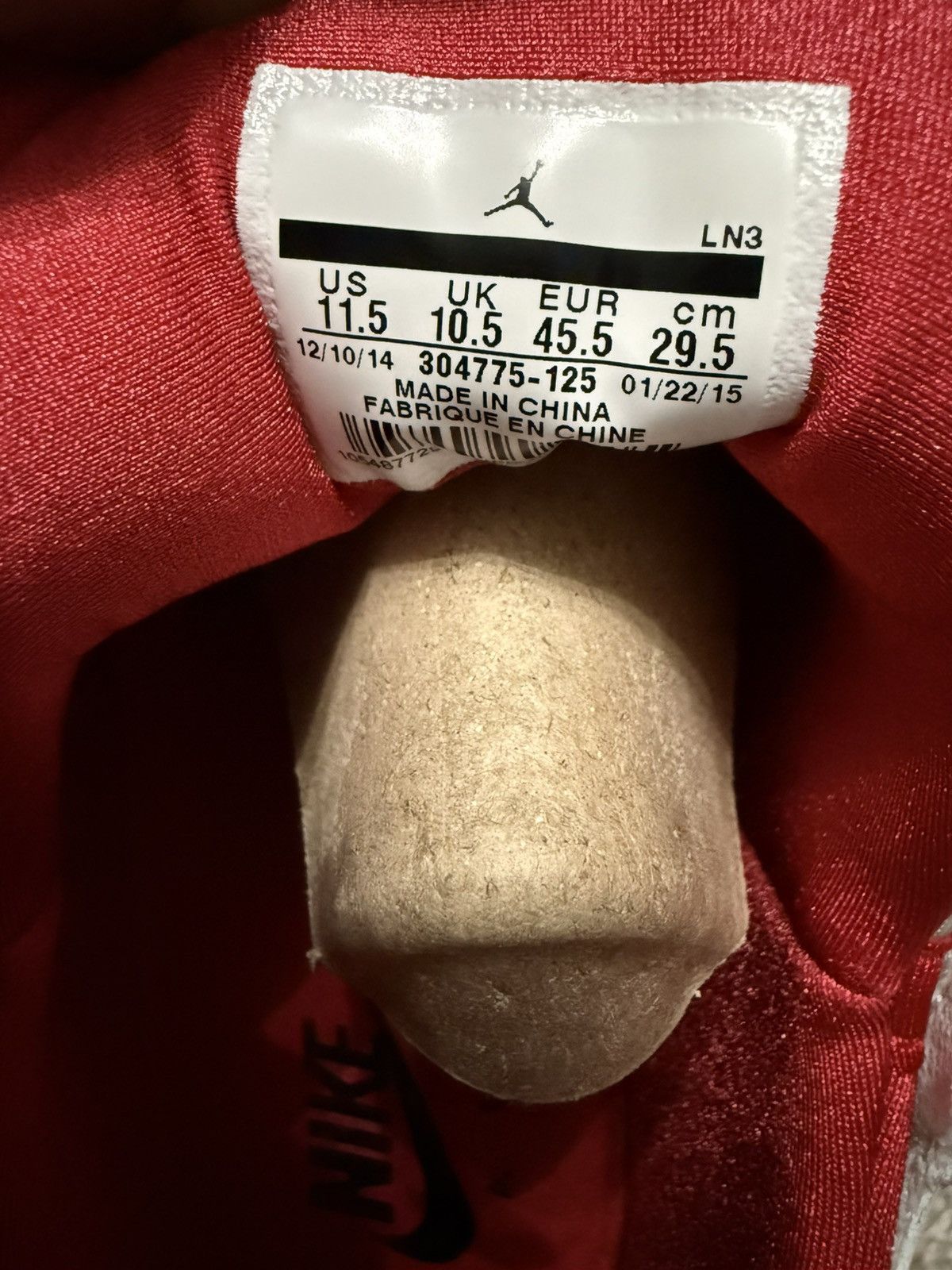 Jordan Brand Air Jordan Retro 7 Hare 2015 Size US 11.5 / EU 44-45 - 7 Thumbnail