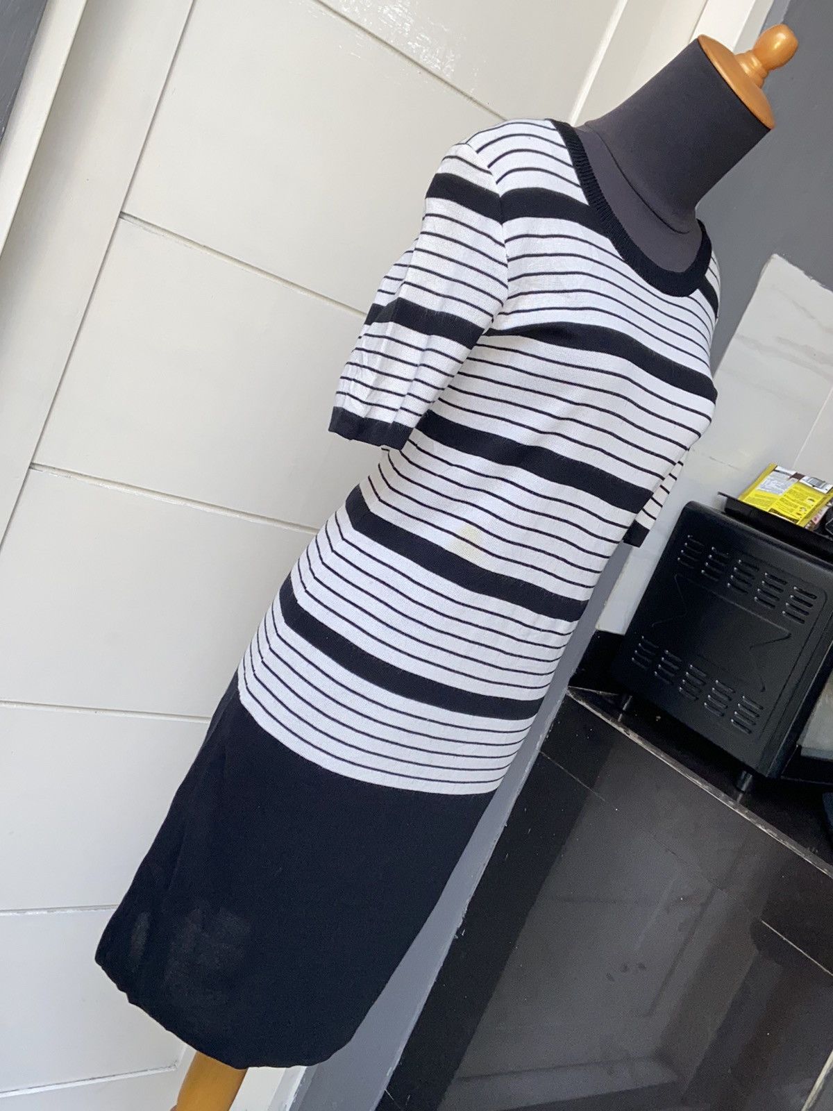Yves Saint Laurent Yves Saint Laurent Striped Midi Dress Size XXS / US 00 / IT 34 - 18 Thumbnail