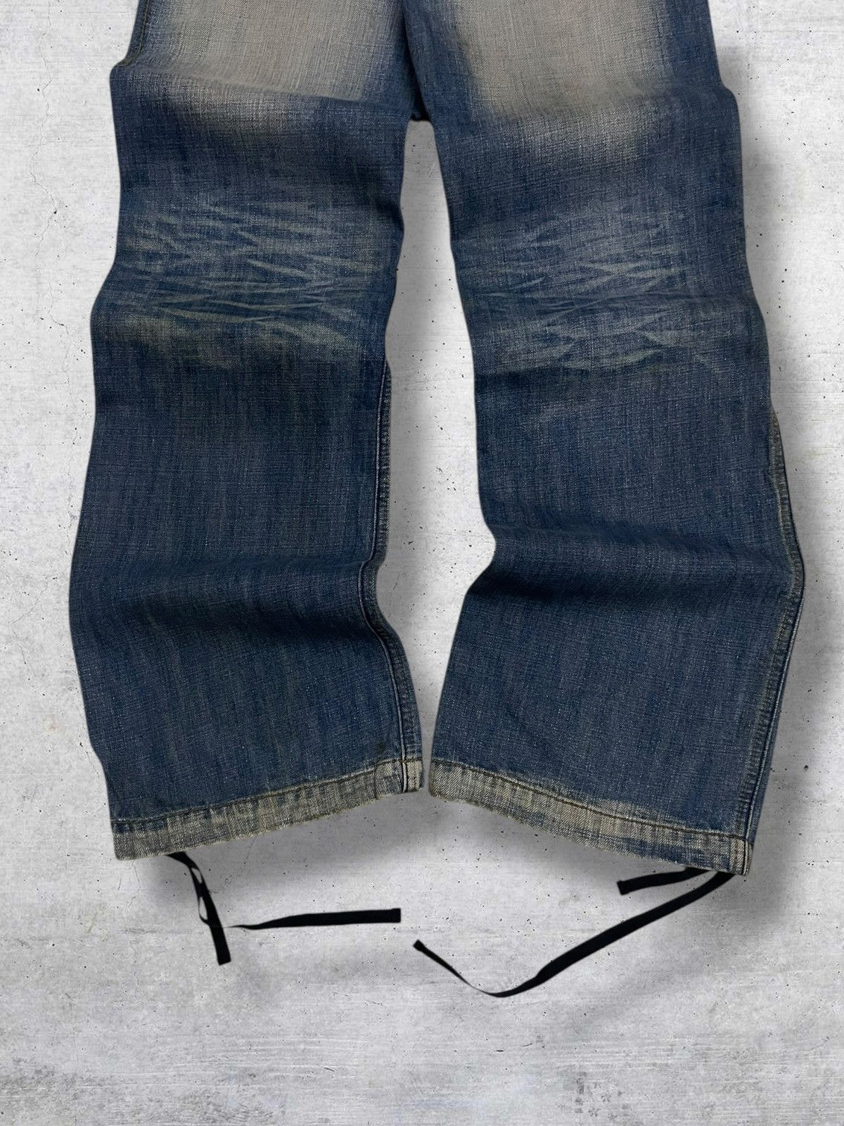 GOA VINTAGE LB-03 JAPAN DESIGNER POWER SOUL BAGGY MUDWASH DENIM Size US 28 / EU 44 - 12 Thumbnail