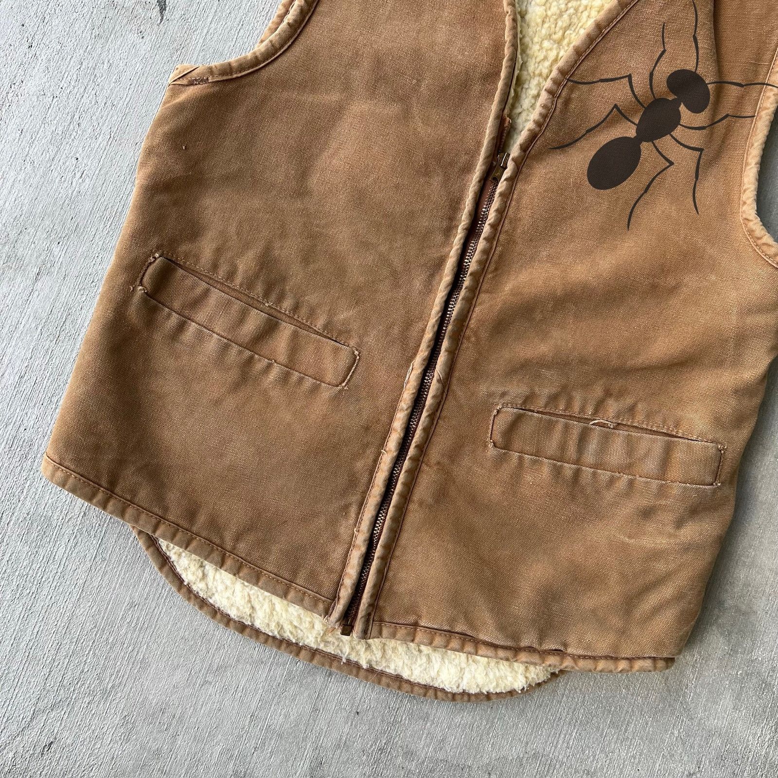 Carhartt × Vintage Carhartt brown sherpa work wear vest Size US S / EU 44-46 / 1 - 2 Thumbnail