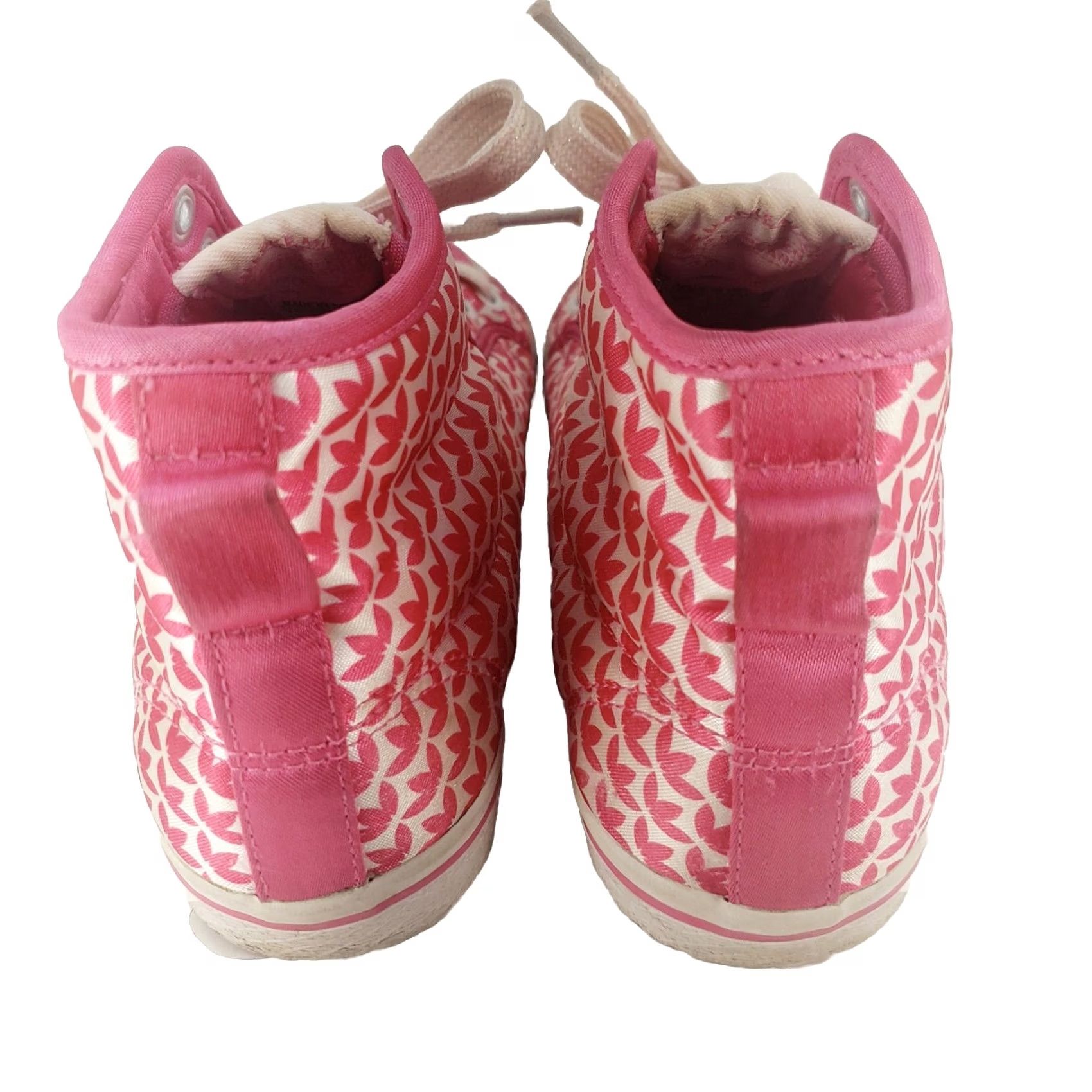 Adidas Adidas Court High Friendship Women's 7 Pink Adidas Symbol All Over Pattern Sneaker High Top Size US 7 / IT 37 - 6 Thumbnail