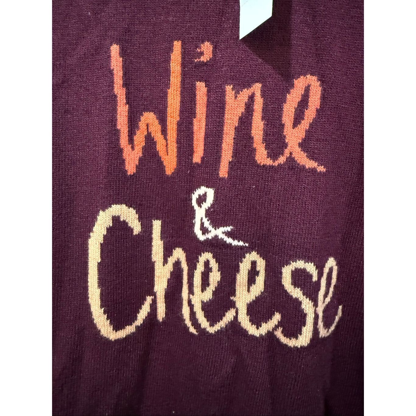 Loft Loft NWT Wine and Cheese Pullover Sweater size Large Size L / US 10 / IT 46 - 4 Thumbnail
