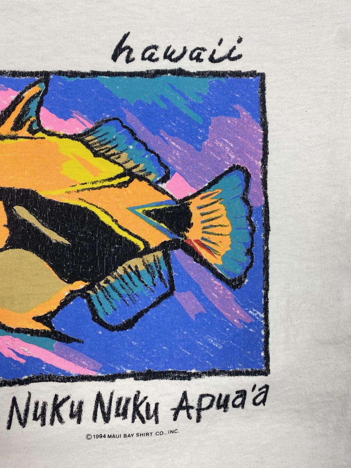 Other Vintage 1994 Maui Bay Hawaii Fish Graphic Tee Size US L / EU 52-54 / 3 - 5 Thumbnail
