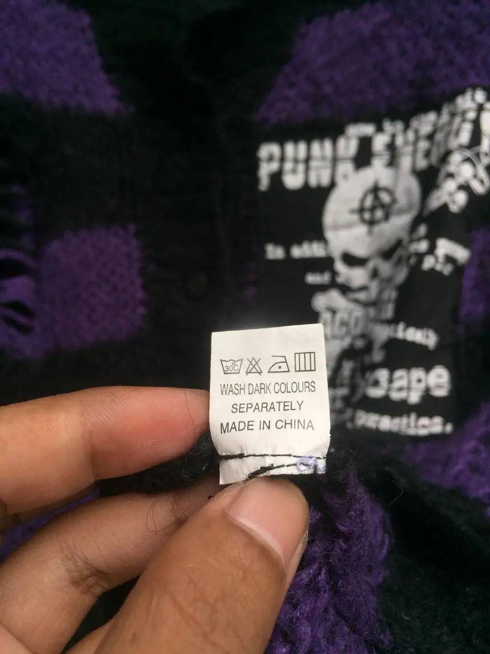 Japanese Brand ACDC RAG Grunge crazy distressed knit ifsixwasnine style Size US M / EU 48-50 / 2 - 9 Thumbnail