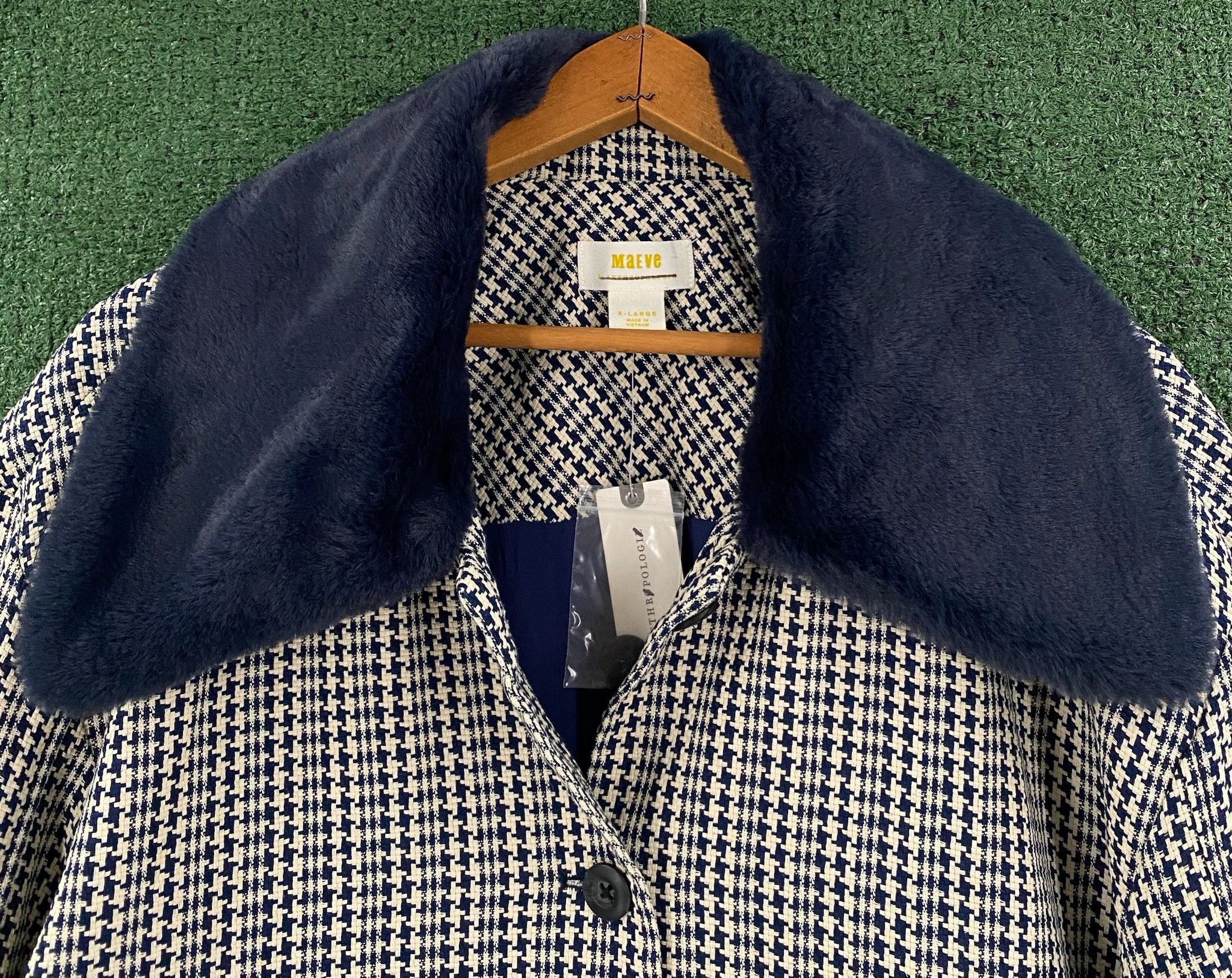 Anthropologie New Anthropologie Maeve Tweed Faux Fur Collar Jacket XL Size XL / US 12-14 / IT 48-50 - 3 Thumbnail