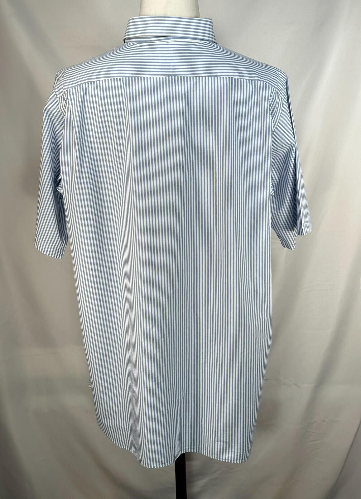 Tom James Tom James Pencil Stripe Button Up Mens Blue XL Size US XL / EU 56 / 4 - 2 Thumbnail